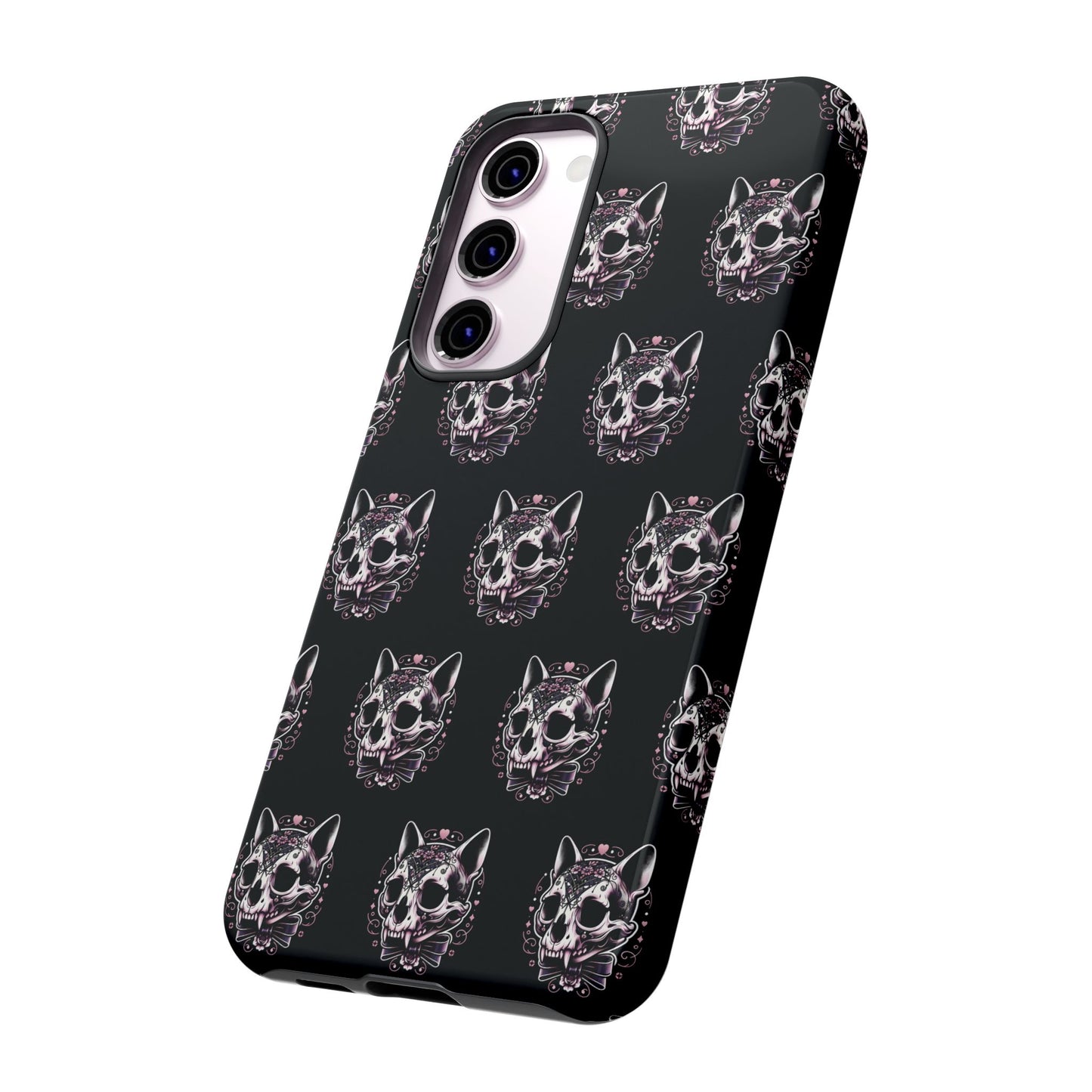 Cat Skull Dark Coquette Phone Case