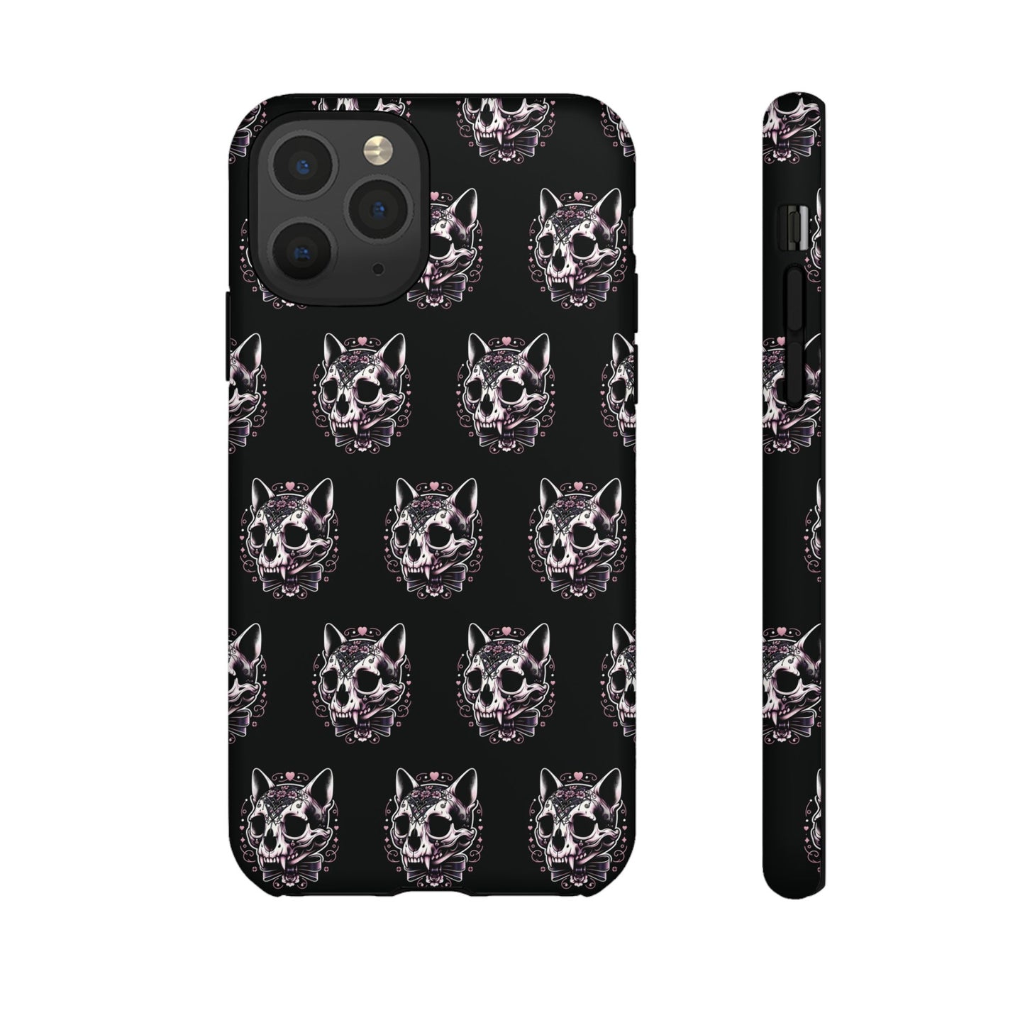 Cat Skull Dark Coquette Phone Case
