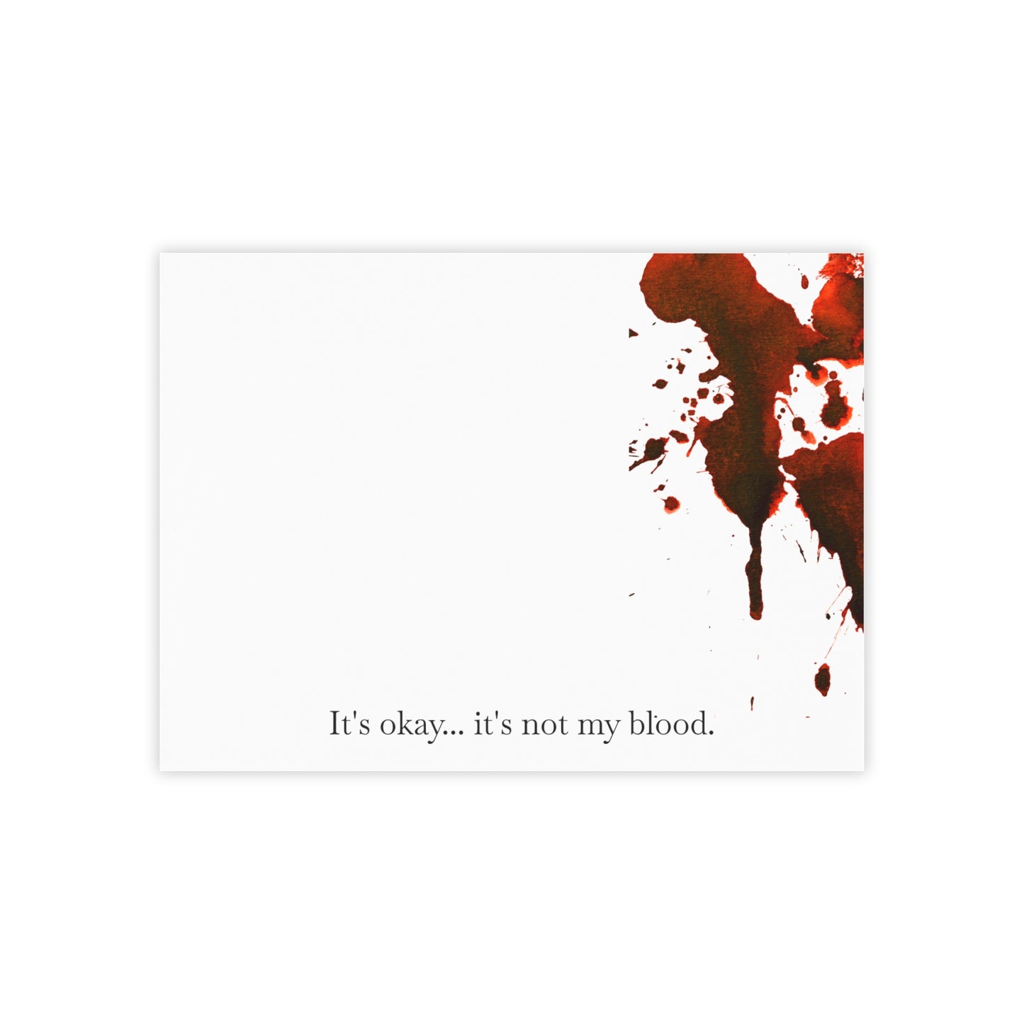 Bloody Crime Scene Note Pads - It's Not My Blood - True Crime Gift