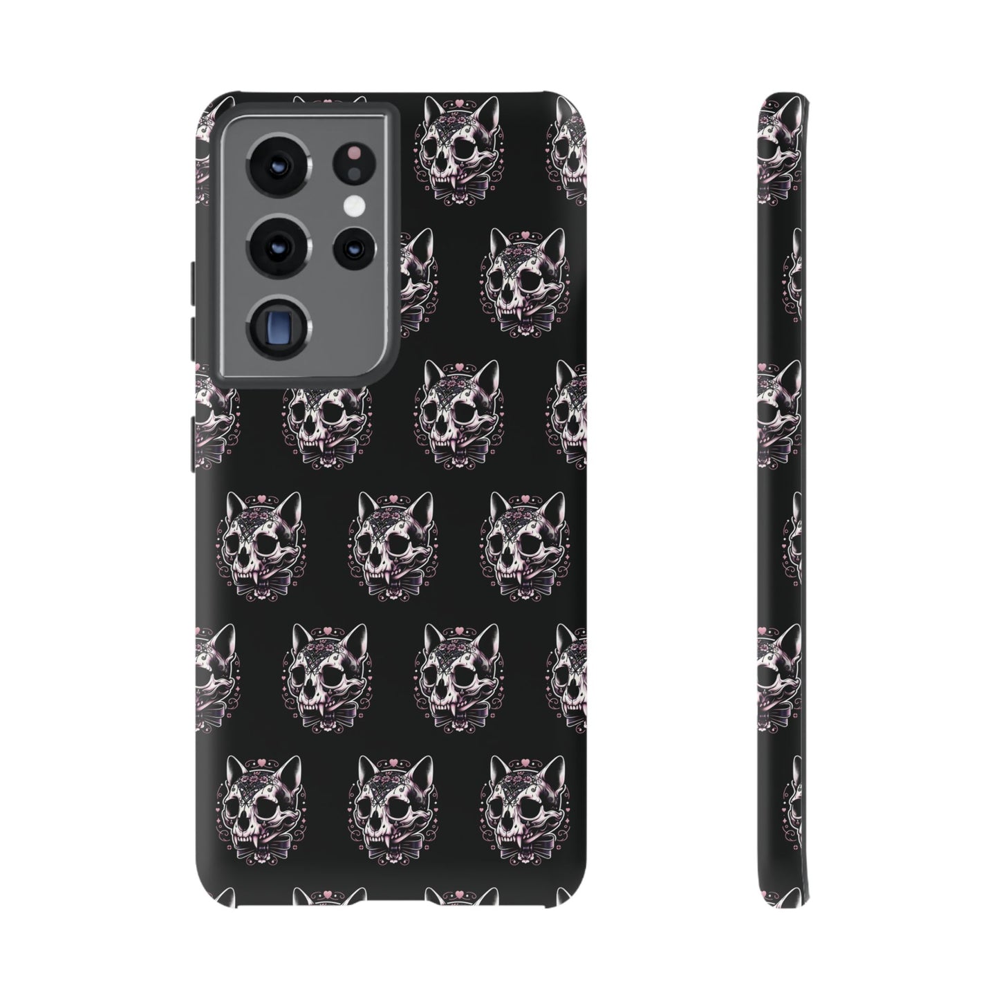 Cat Skull Dark Coquette Phone Case