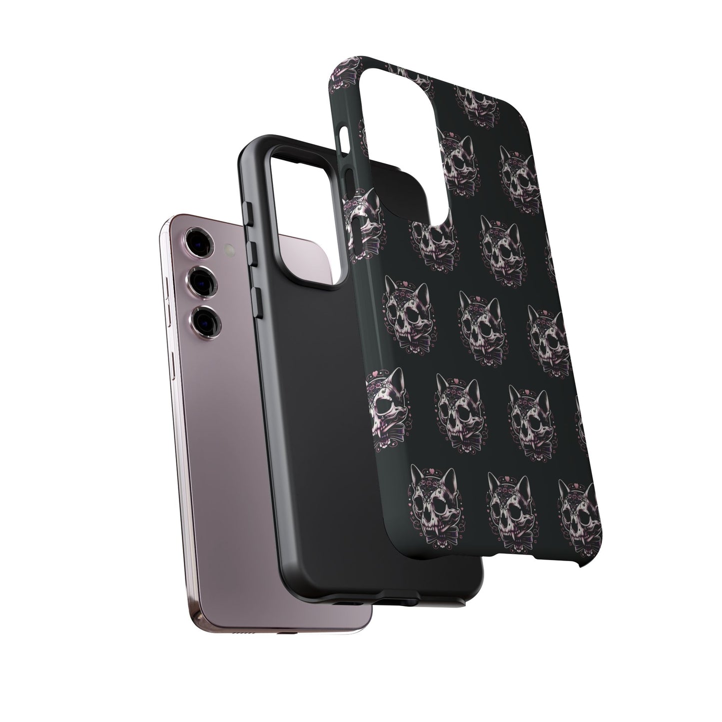 Cat Skull Dark Coquette Phone Case
