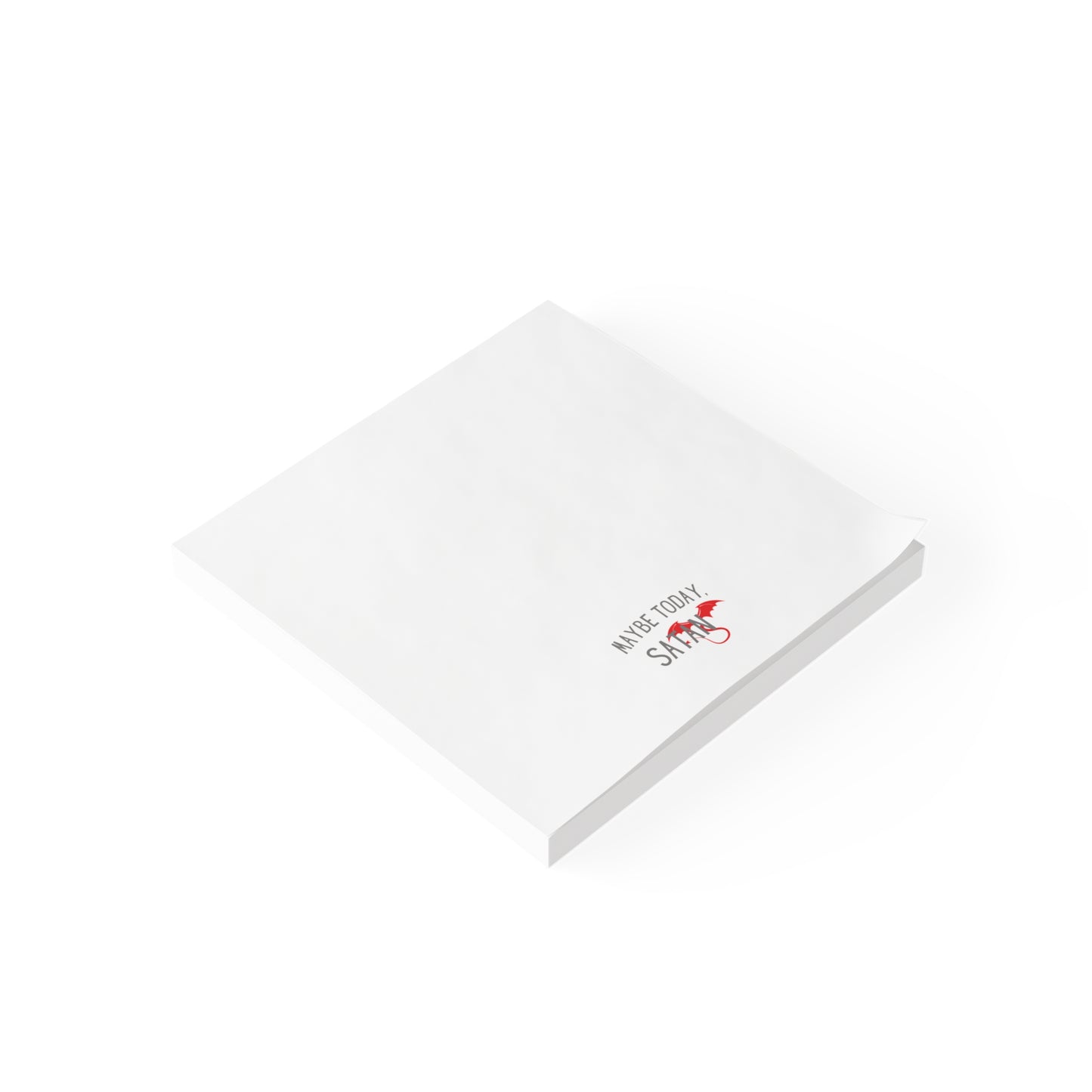 Maybe Today Satan Note Pads - Funny Devil Sticky Notes Office Supplies