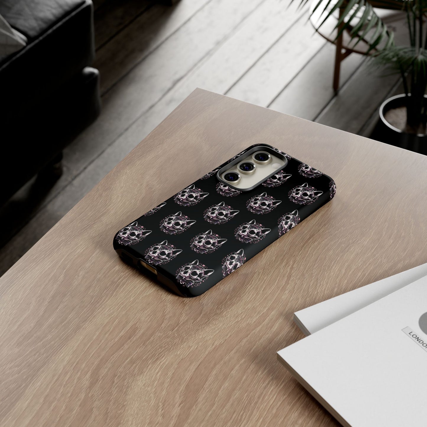 Cat Skull Dark Coquette Phone Case