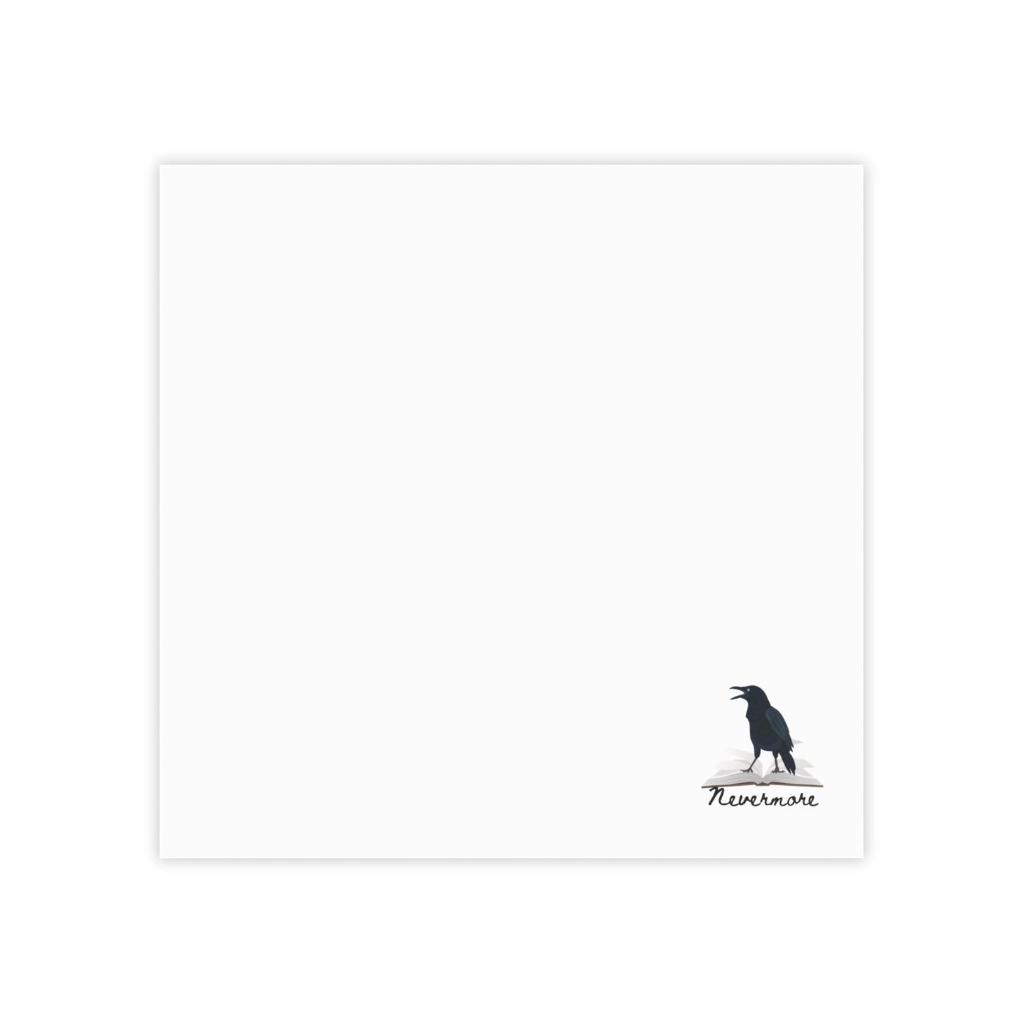 Nevermore Note Pads - Gothic Raven Design - Edgar Allan Poe Gift