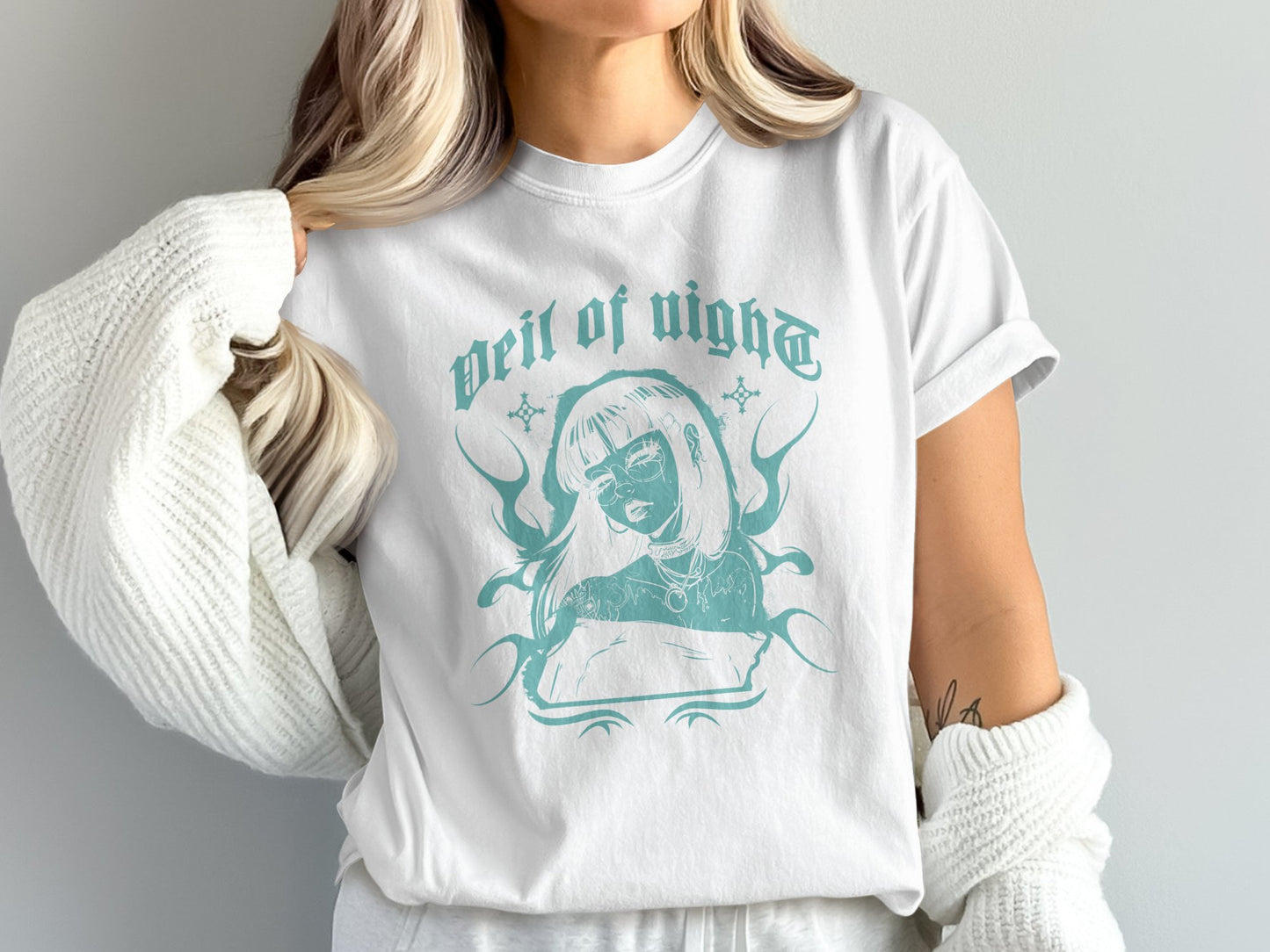 Veil of Night Graphic Tee Casual Style Shirt Product