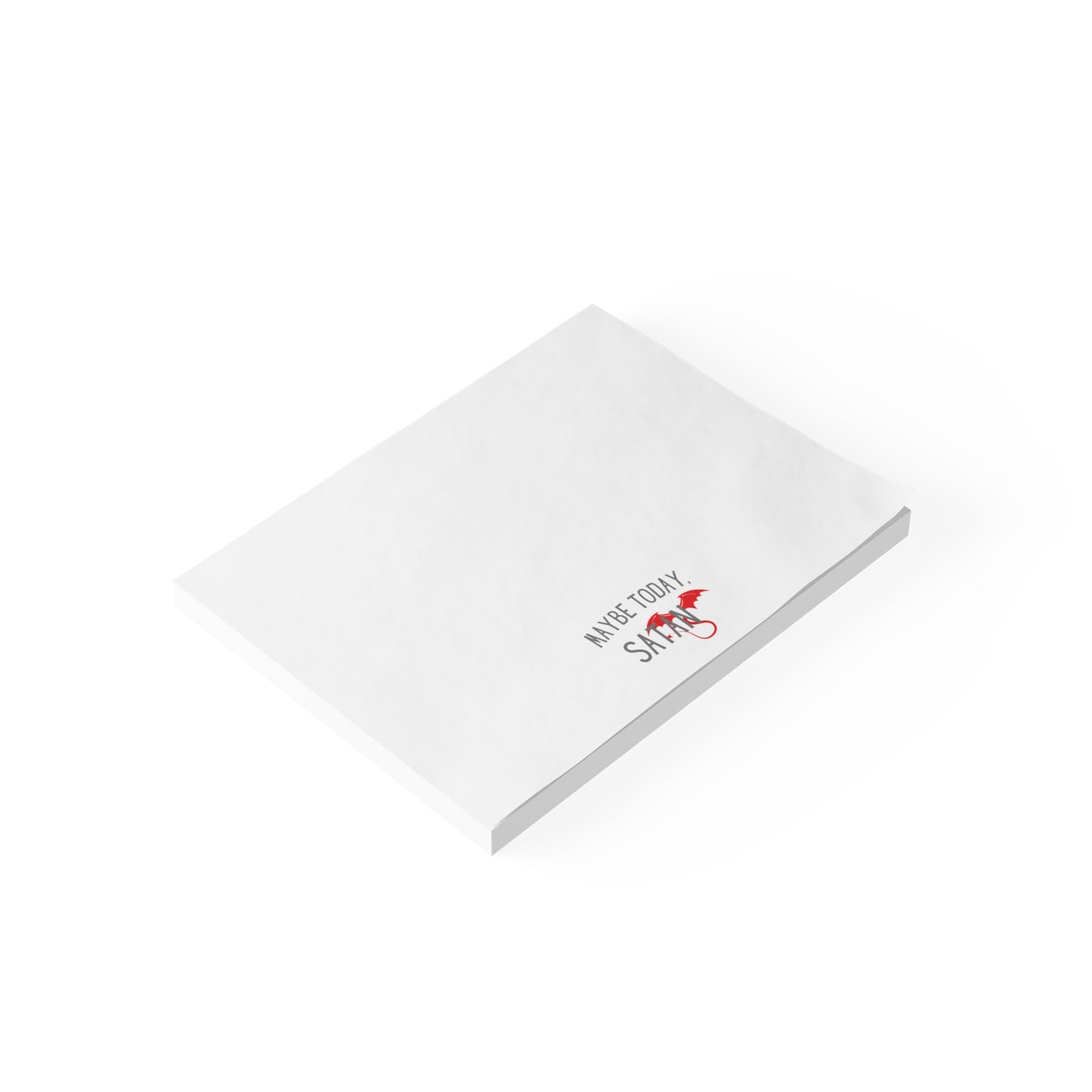 Maybe Today Satan Note Pads - Funny Devil Sticky Notes Office Supplies
