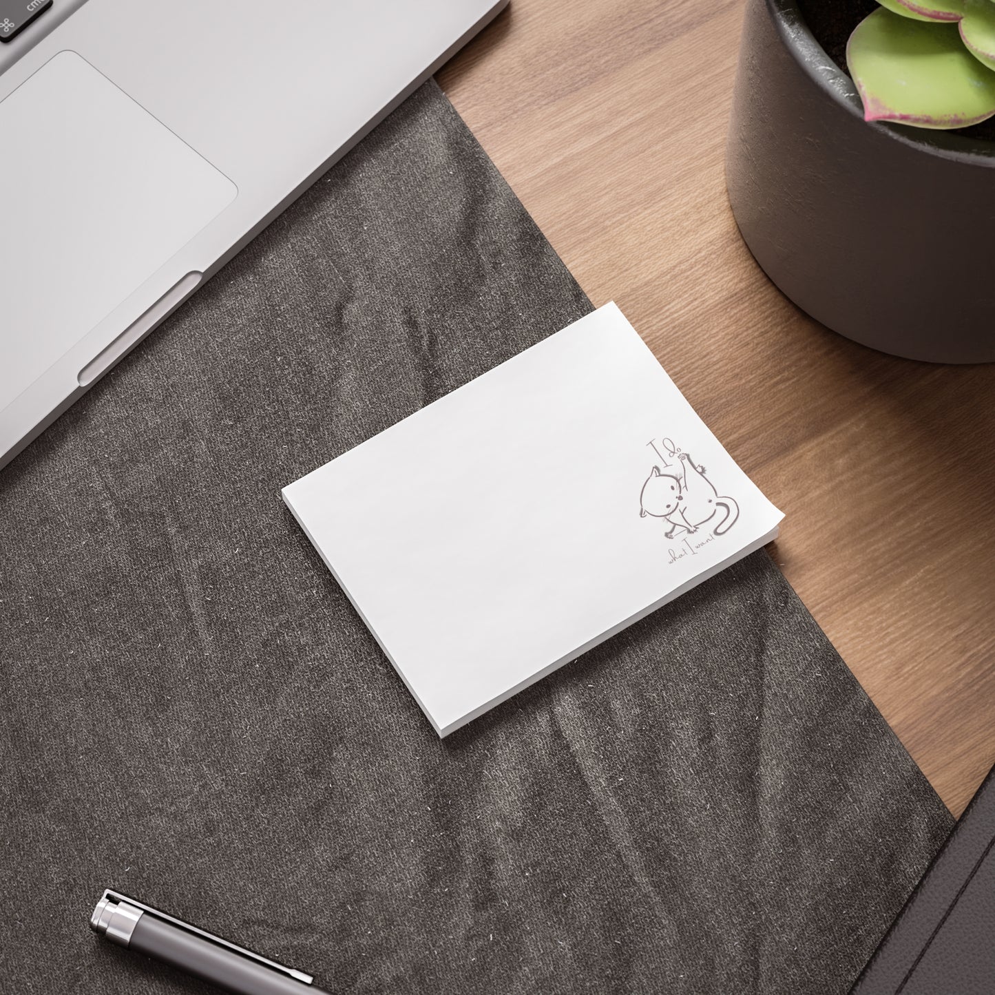 Funny Cat Note Pads - I Do What I Want - Cat Lover Gift