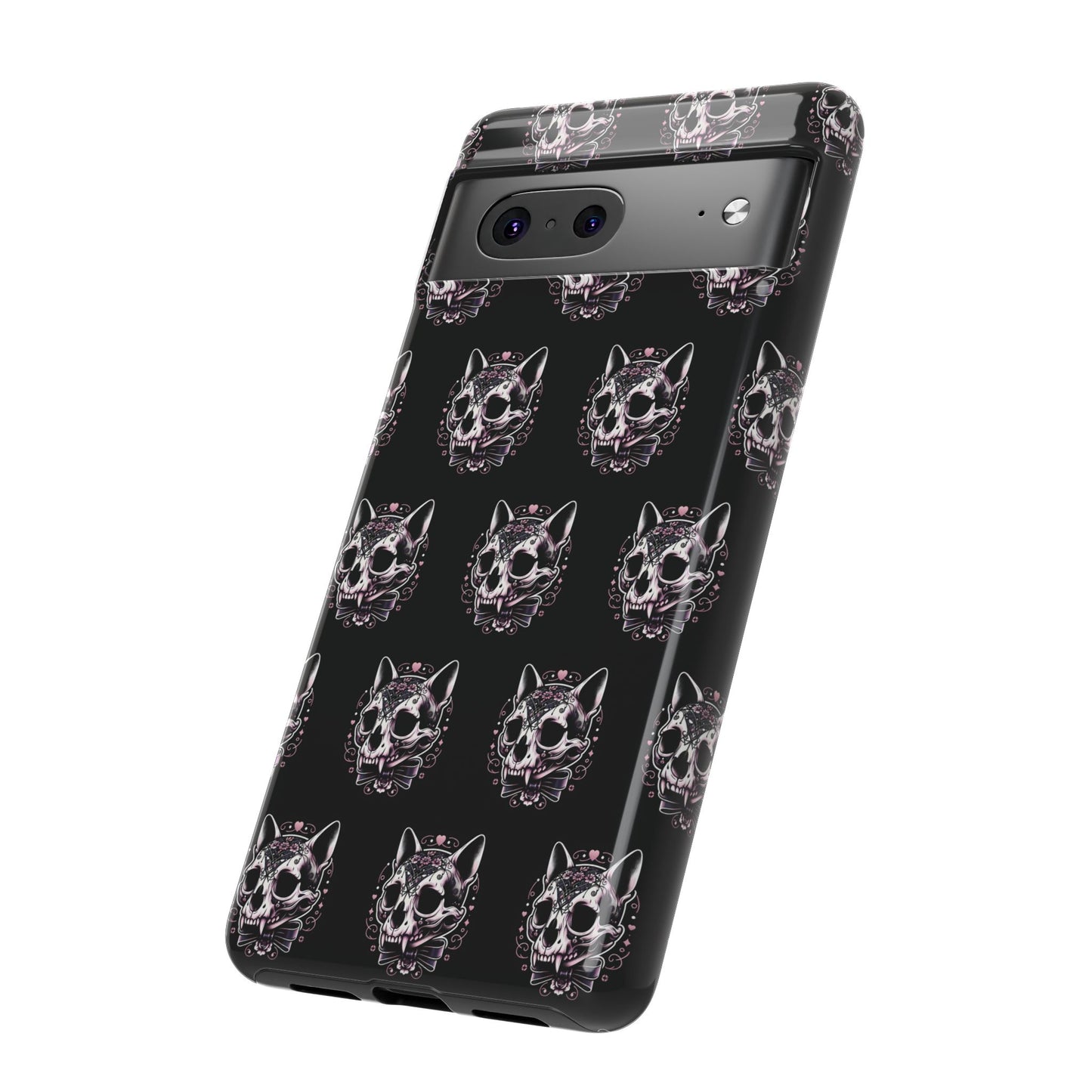 Cat Skull Dark Coquette Phone Case