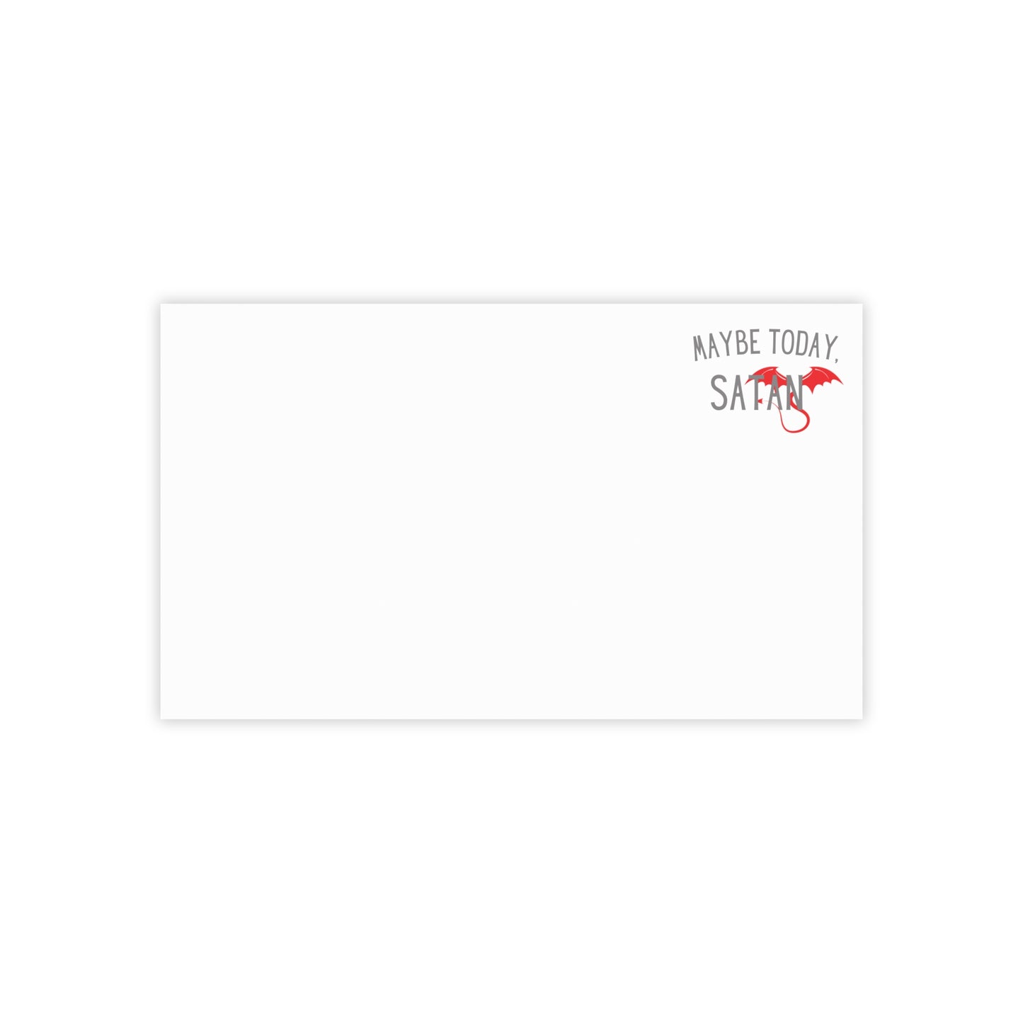 Maybe Today Satan Note Pads - Funny Devil Sticky Notes Office Supplies