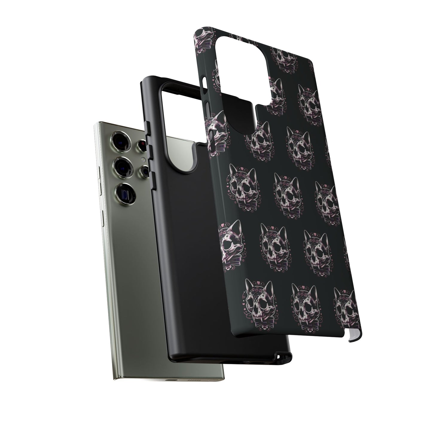 Cat Skull Dark Coquette Phone Case