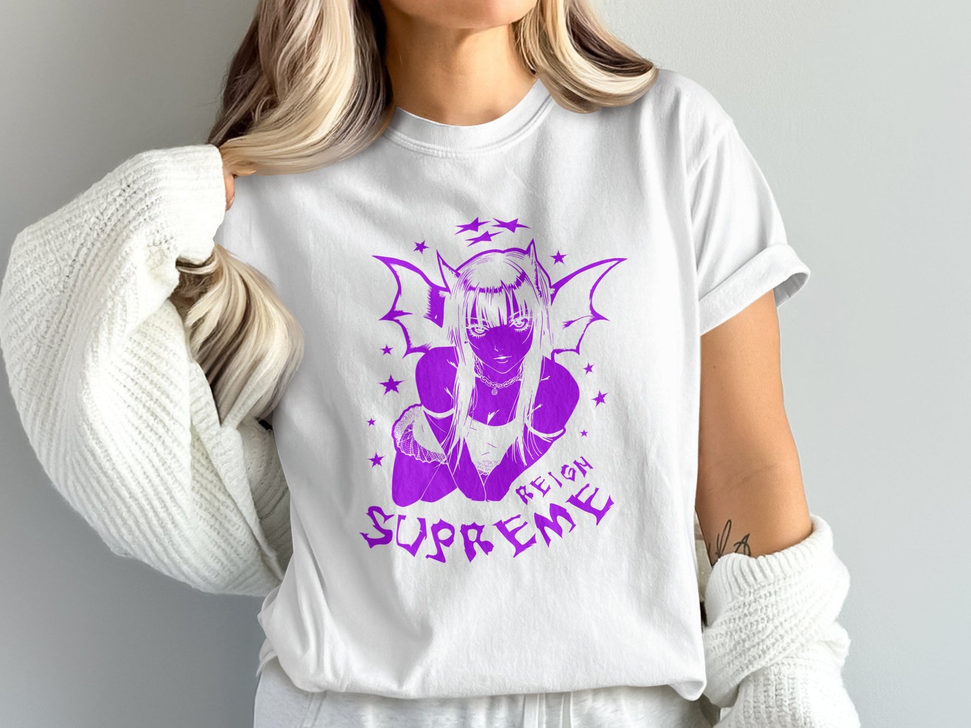 Supreme Reign Graphic Print White T-Shirt product