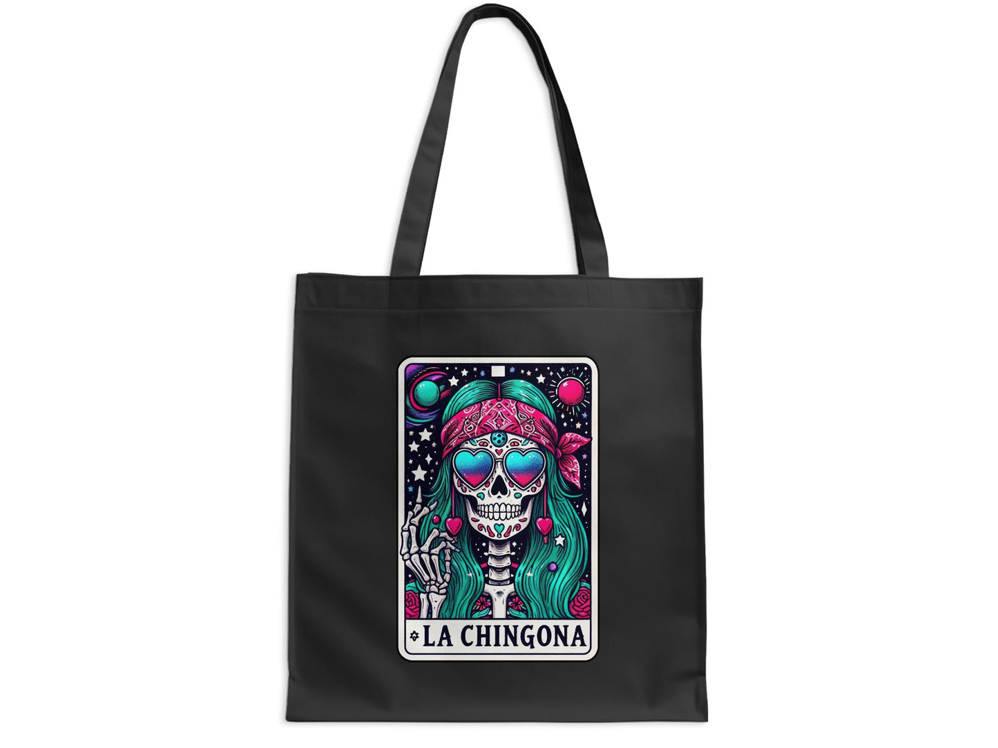 La Chingona Skeleton Design Tote Bag Product Type