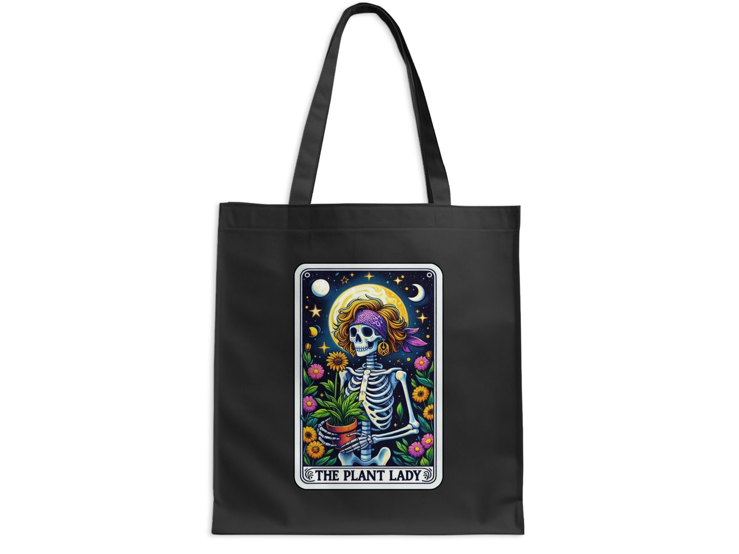 The Plant Lady Skeleton Art Themed Tote Bag product