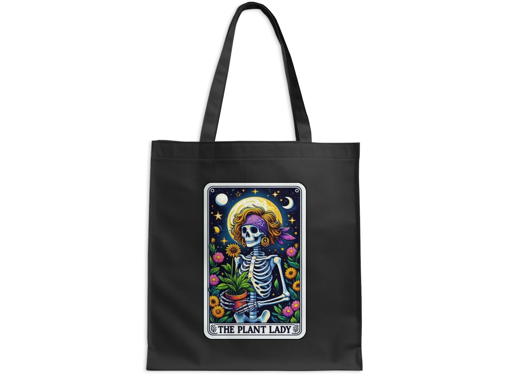 The Plant Lady Skeleton Art Themed Tote Bag product