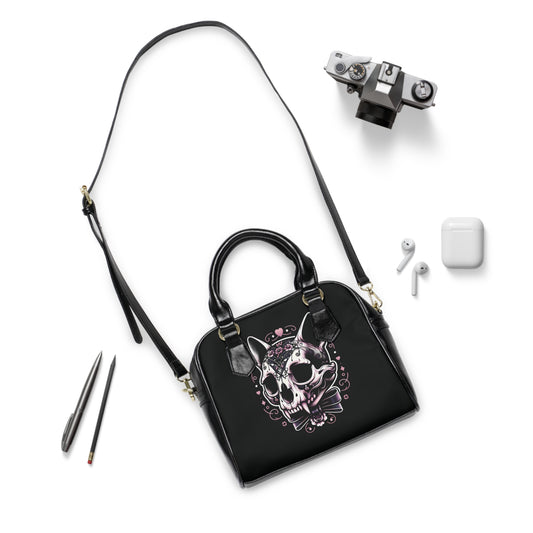Cat Skull Dark Coquette Handbag