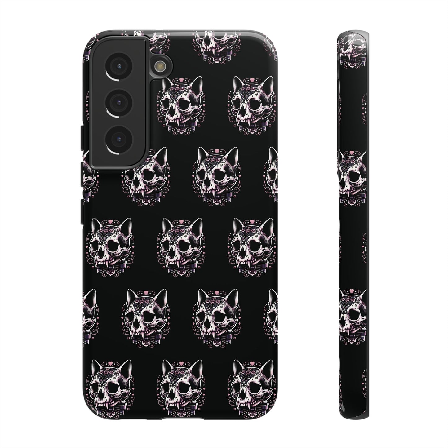 Cat Skull Dark Coquette Phone Case