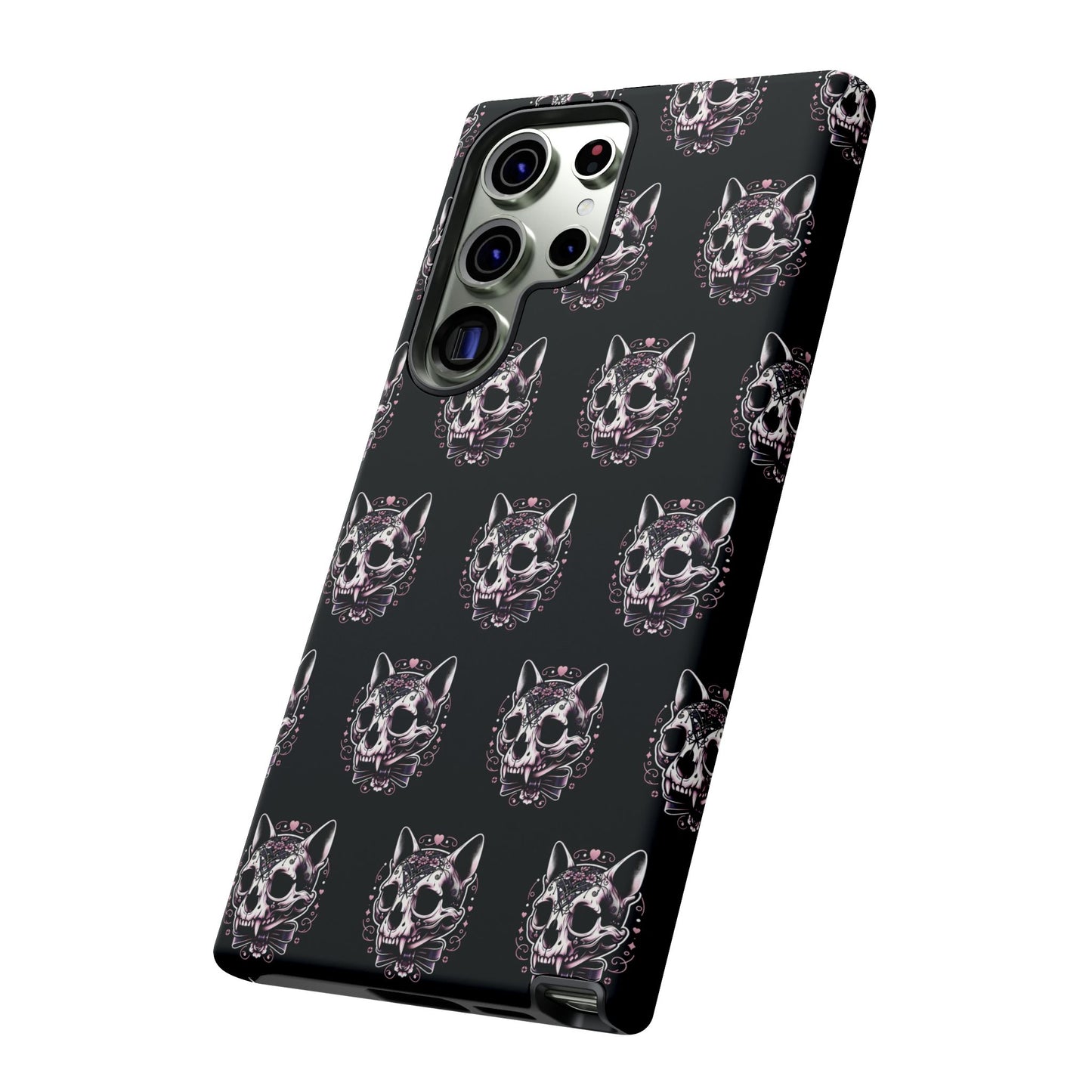 Cat Skull Dark Coquette Phone Case
