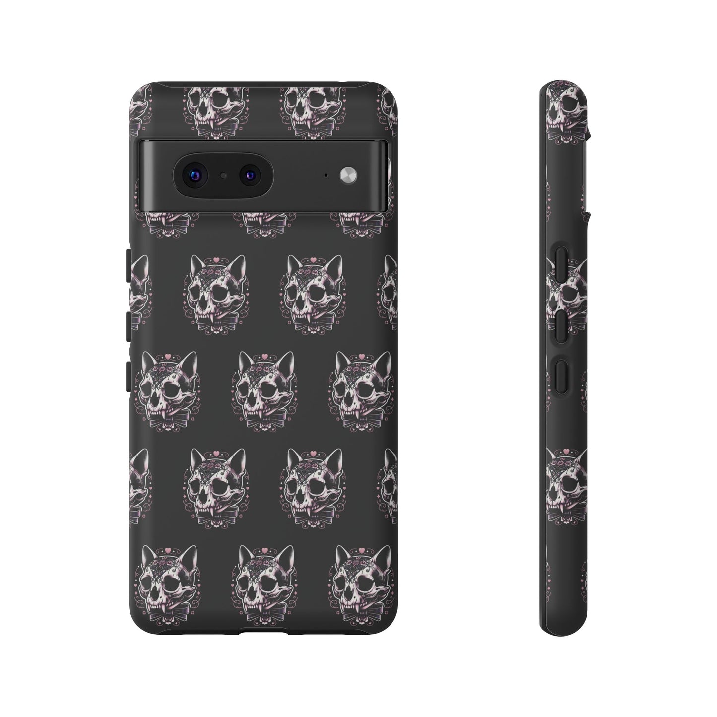 Cat Skull Dark Coquette Phone Case