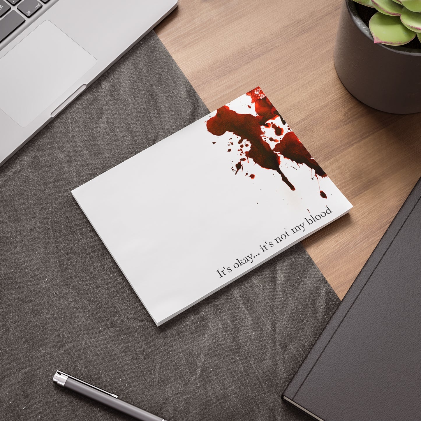 Bloody Crime Scene Note Pads - It's Not My Blood - True Crime Gift