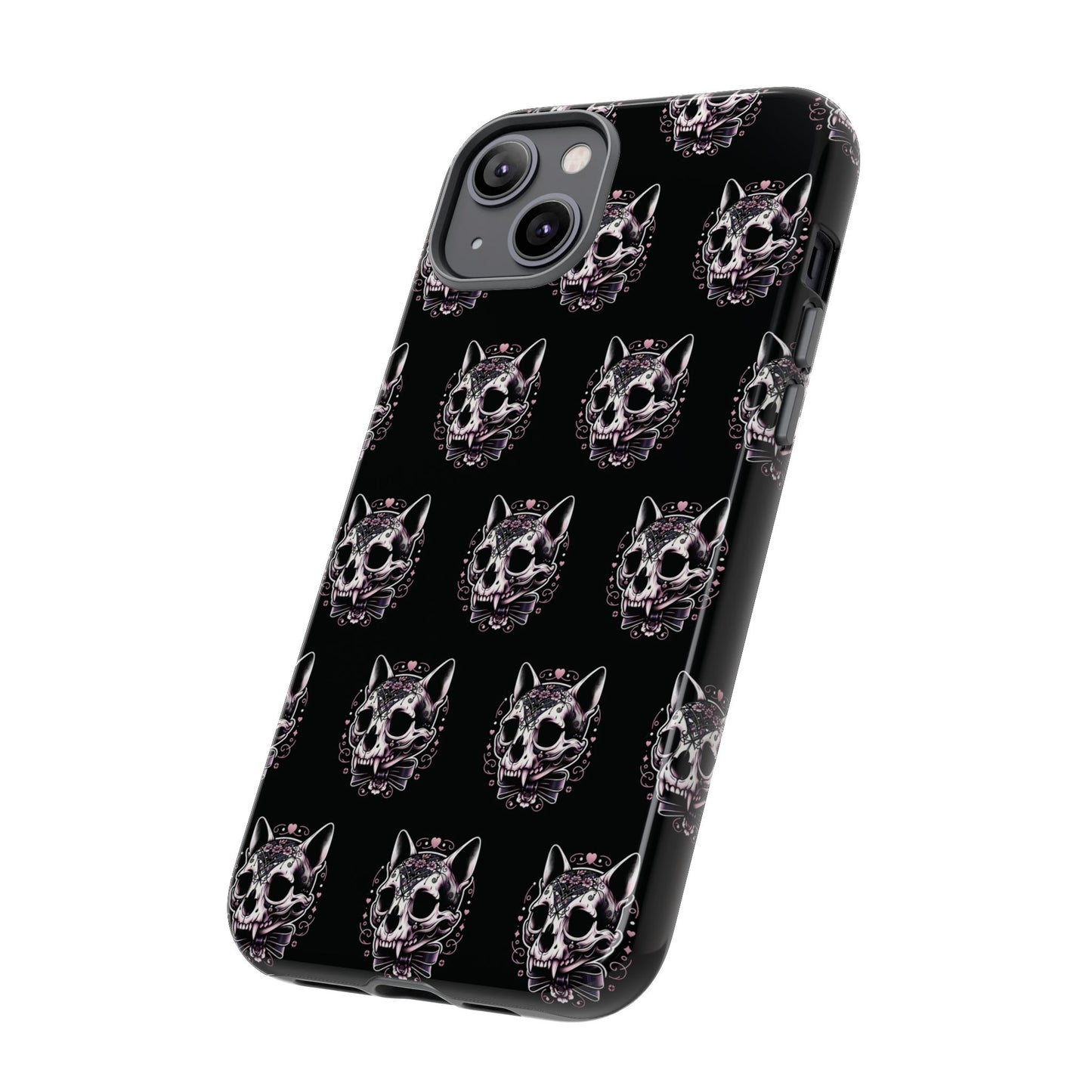 Cat Skull Dark Coquette Phone Case