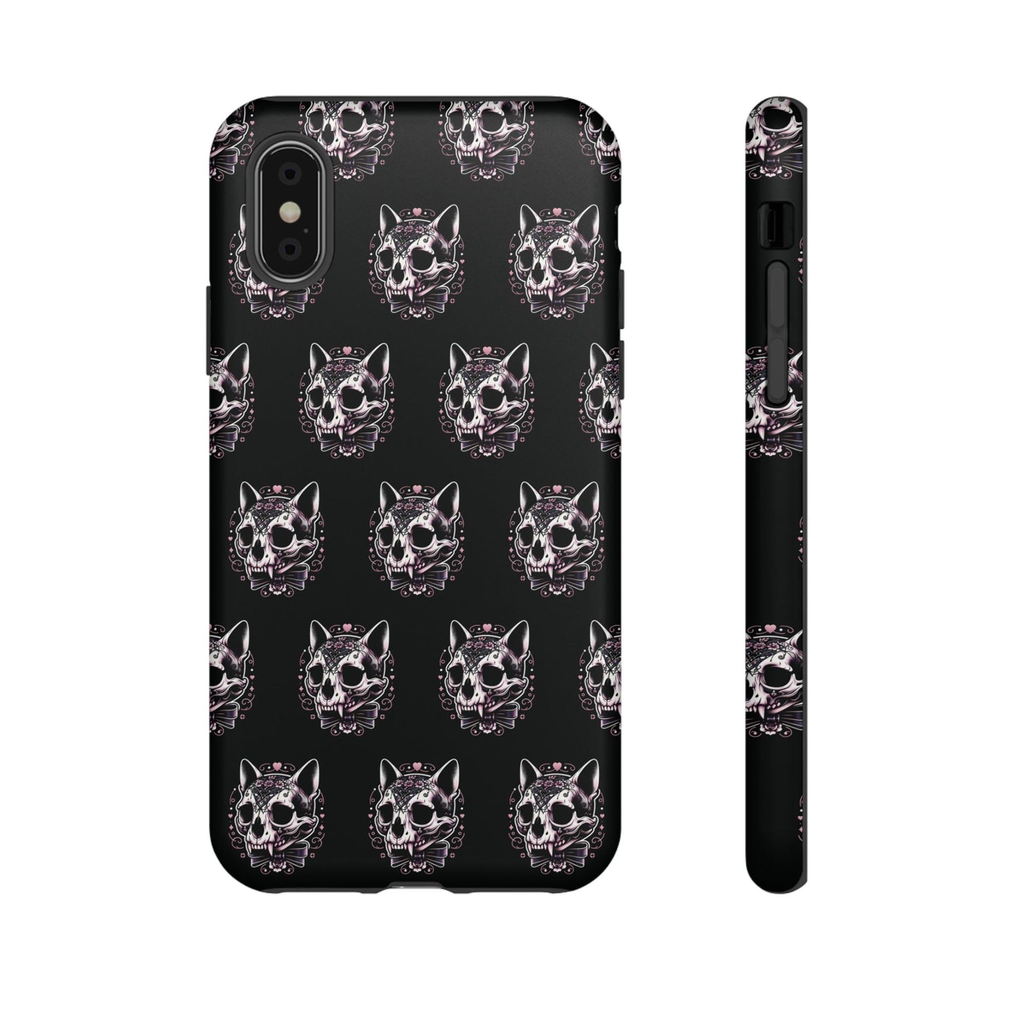 Cat Skull Dark Coquette Phone Case