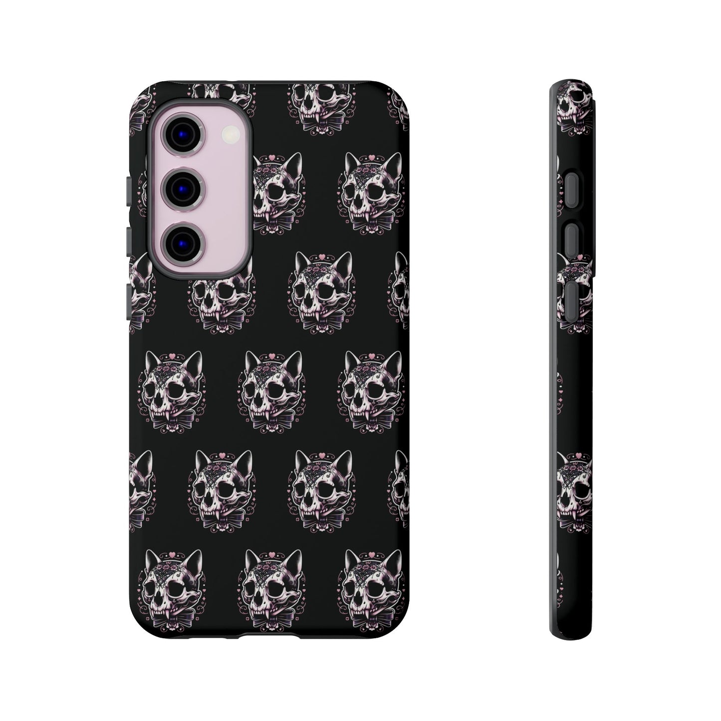 Cat Skull Dark Coquette Phone Case