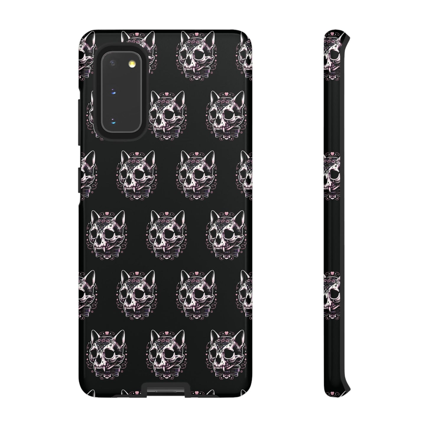 Cat Skull Dark Coquette Phone Case