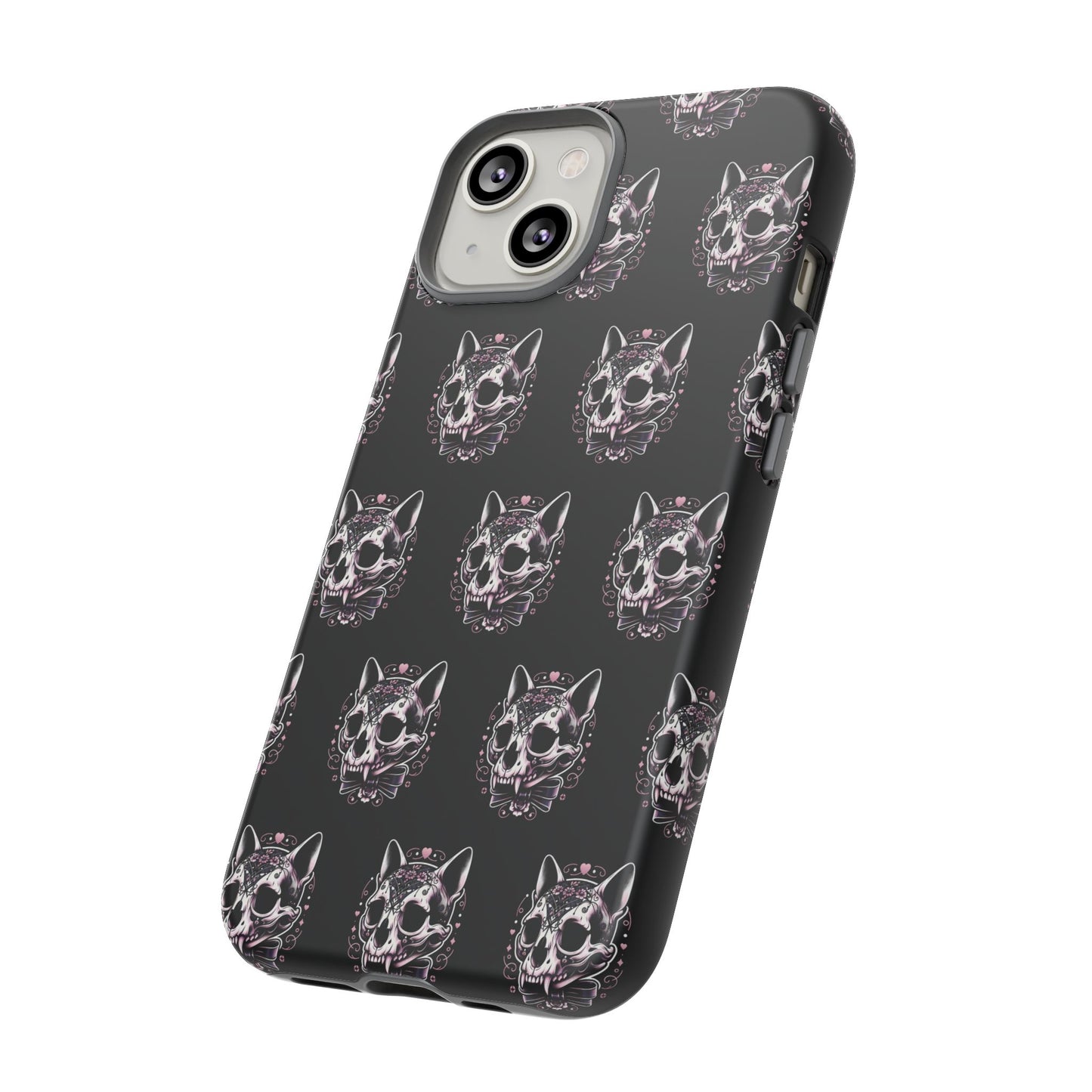 Cat Skull Dark Coquette Phone Case