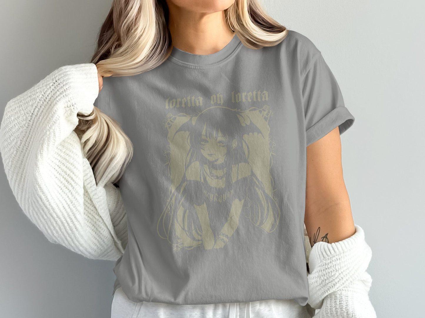 Gothic Anime Graphic Tee Loretta Oh Loretta product type