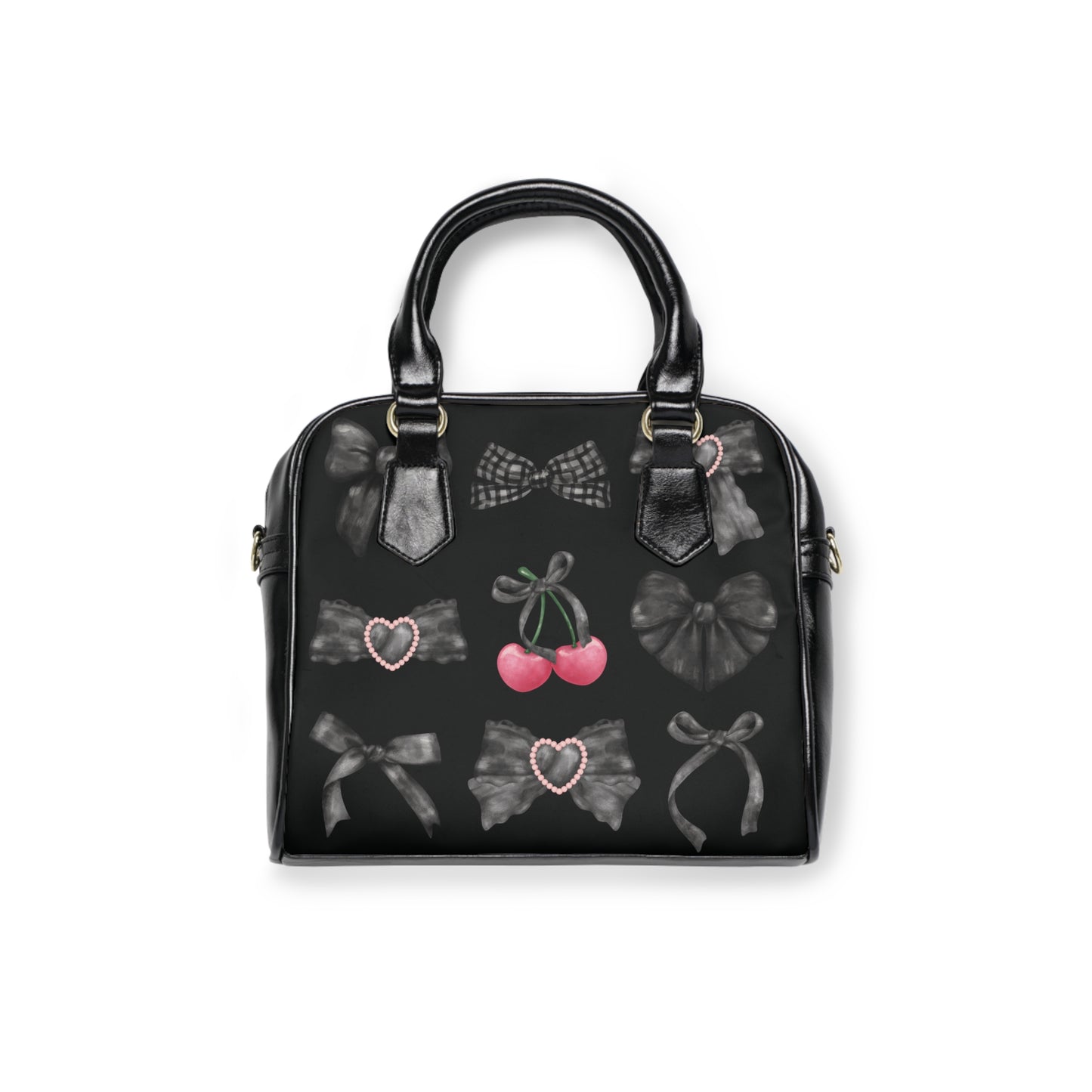 Black Ribbon Dark Coquette Handbag