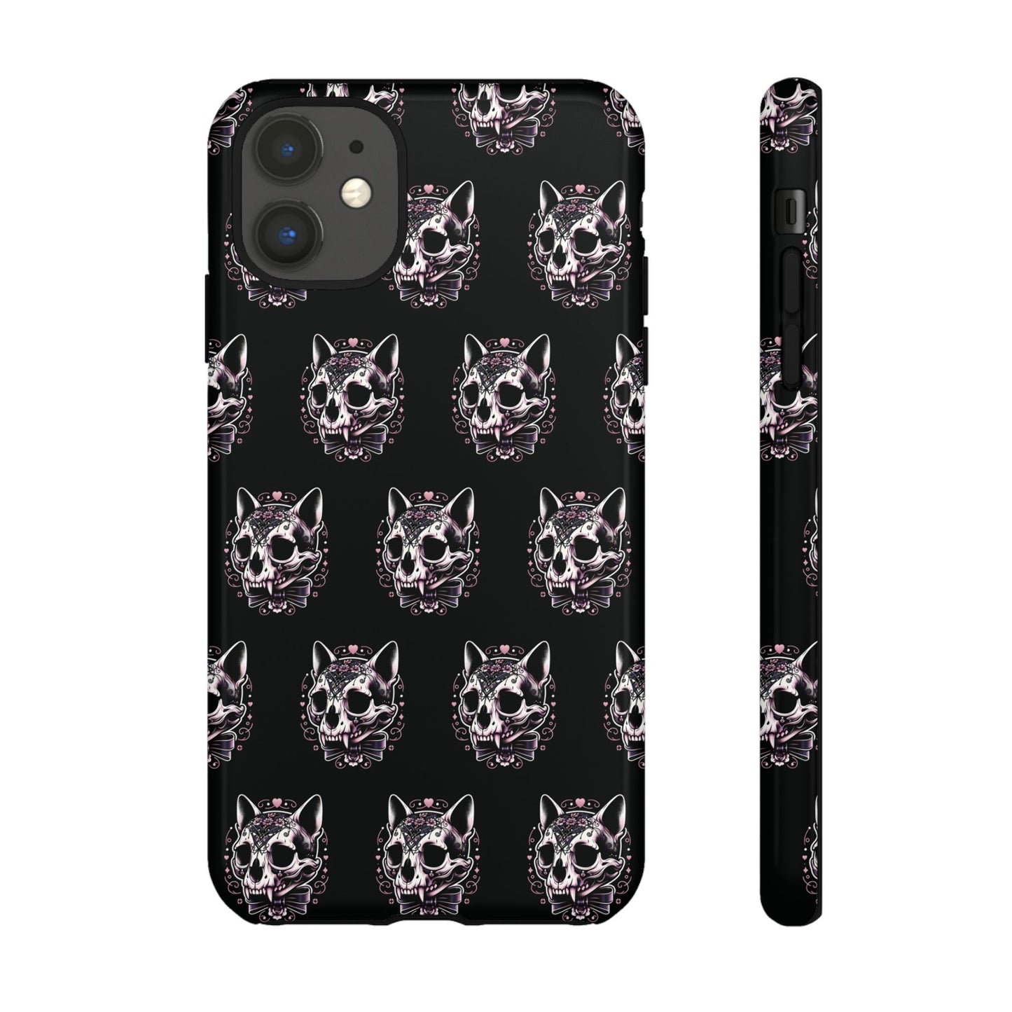 Cat Skull Dark Coquette Phone Case