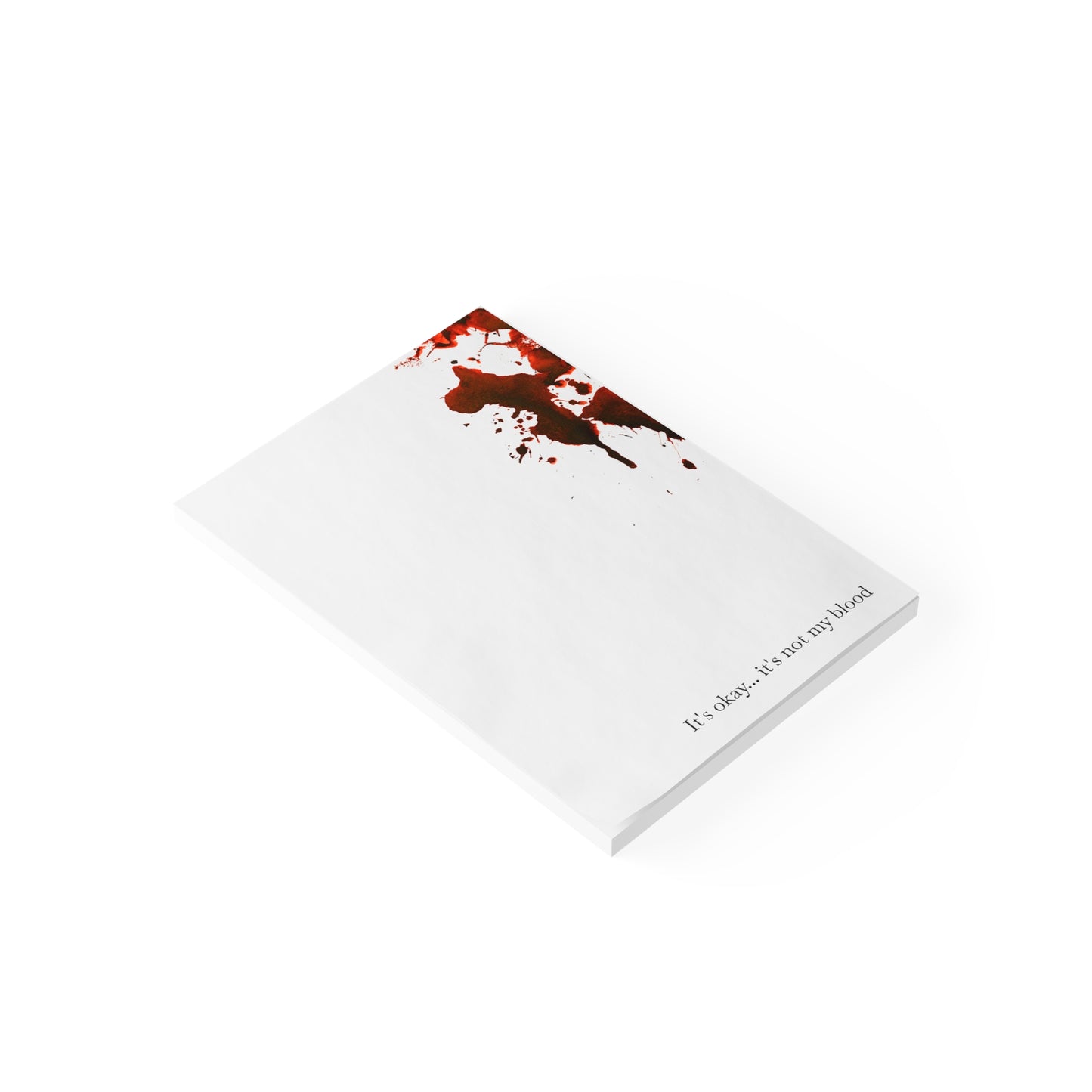 Bloody Crime Scene Note Pads - It's Not My Blood - True Crime Gift