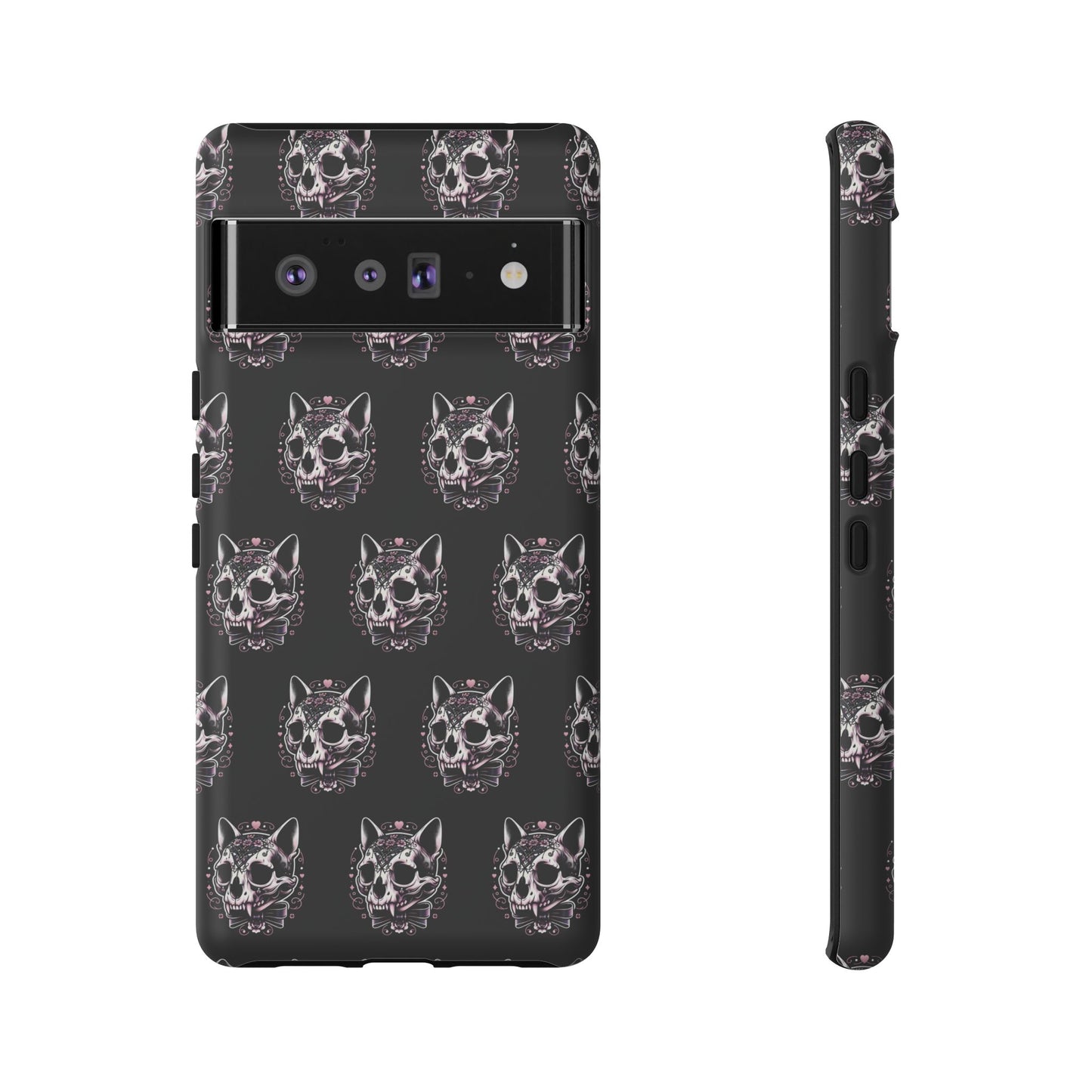 Cat Skull Dark Coquette Phone Case