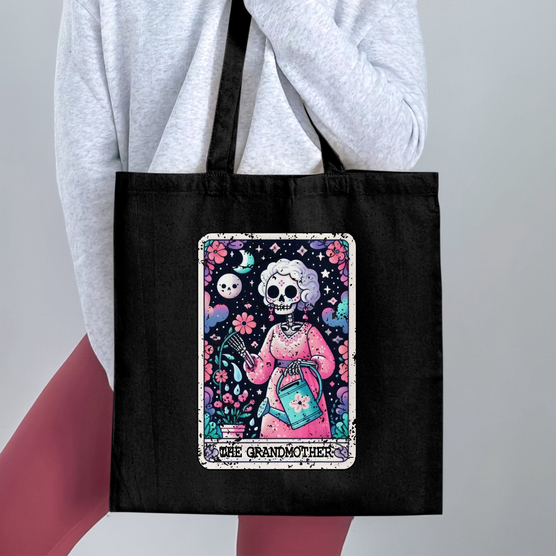 The Grandmother Tarot Card Design Tote Bag product type