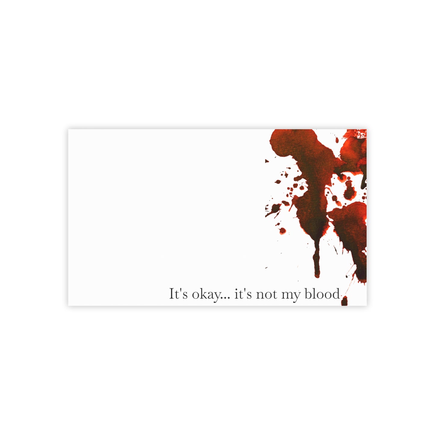 Bloody Crime Scene Note Pads - It's Not My Blood - True Crime Gift