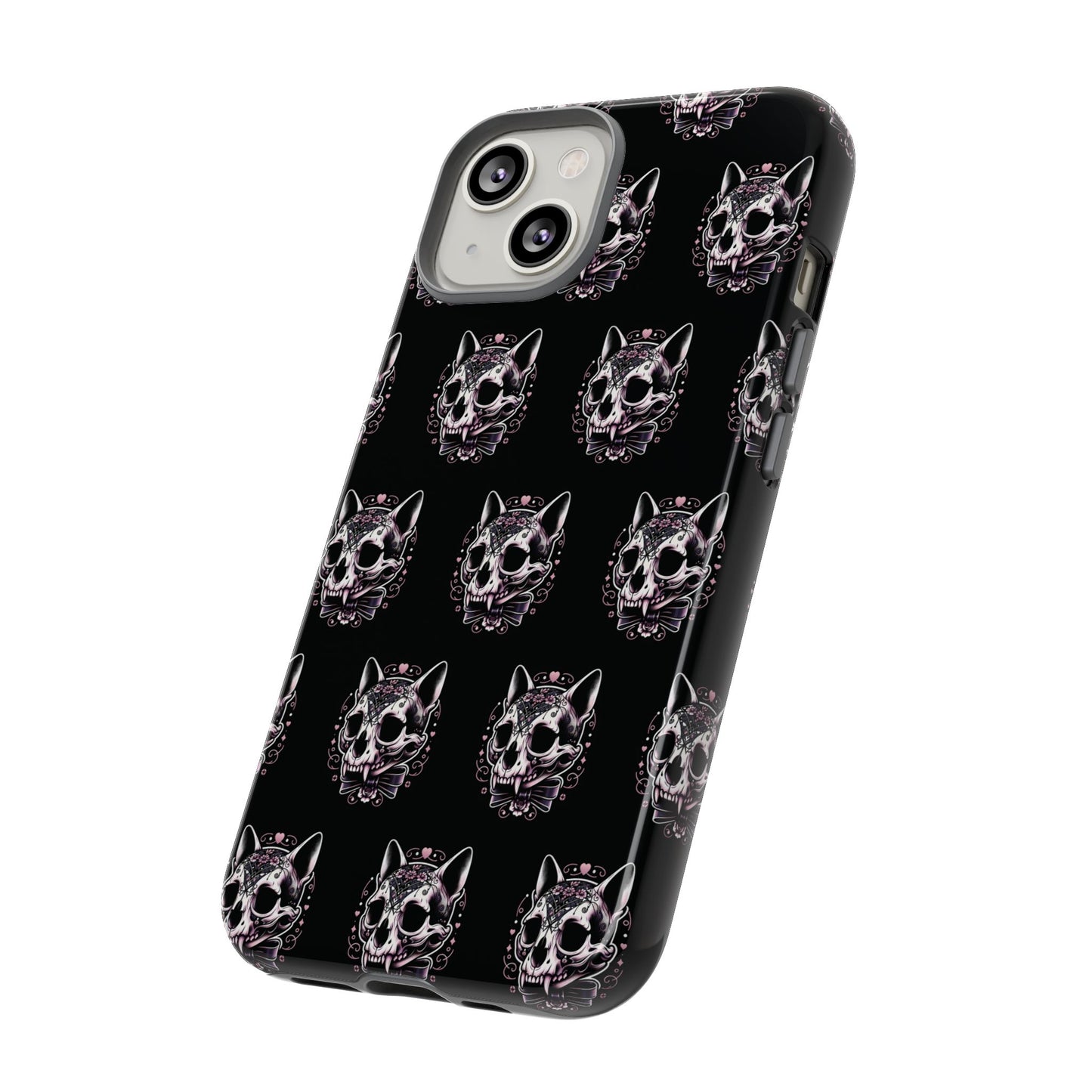 Cat Skull Dark Coquette Phone Case