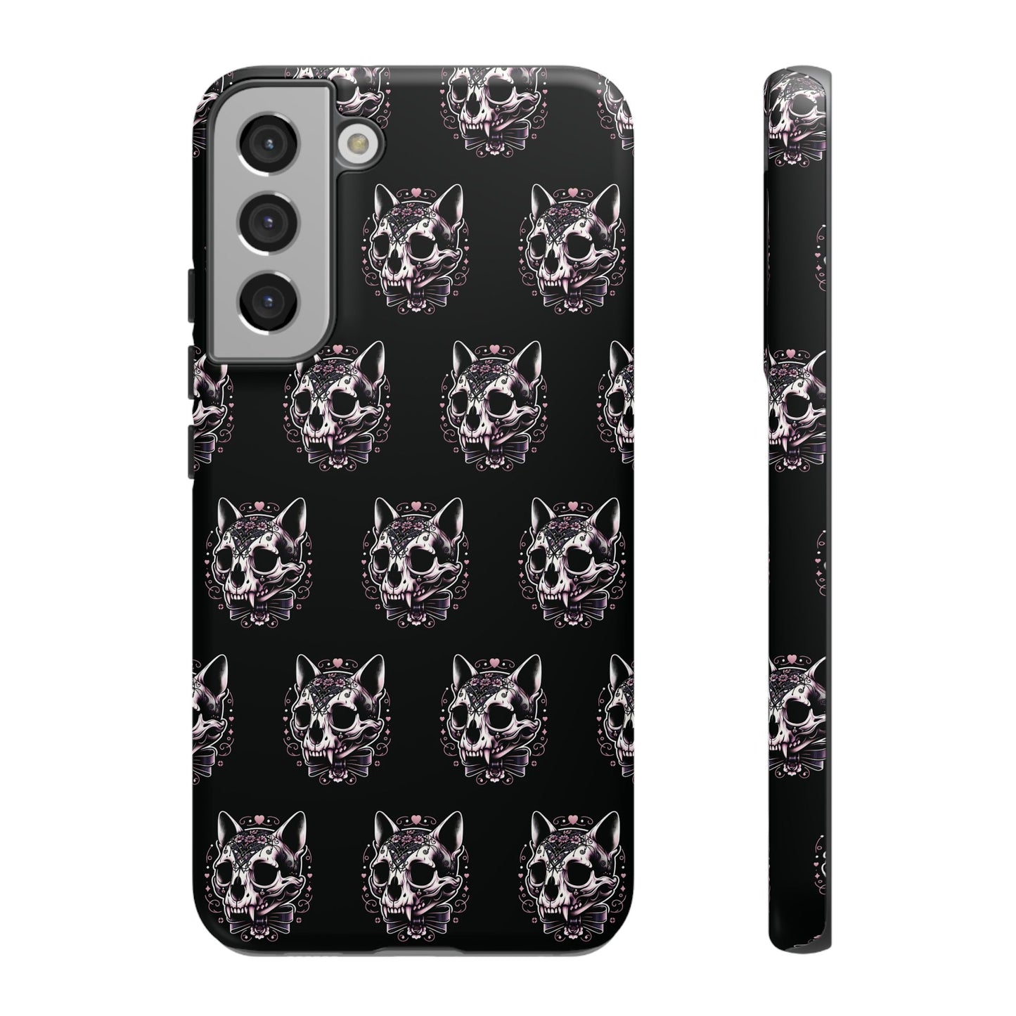 Cat Skull Dark Coquette Phone Case