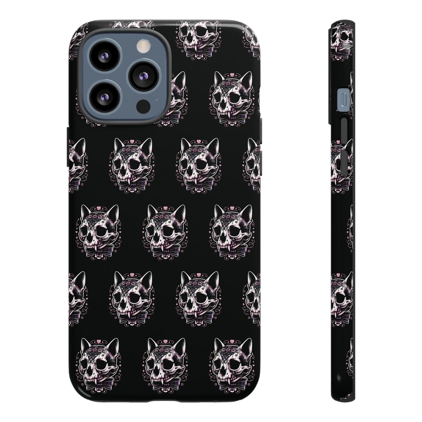 Cat Skull Dark Coquette Phone Case