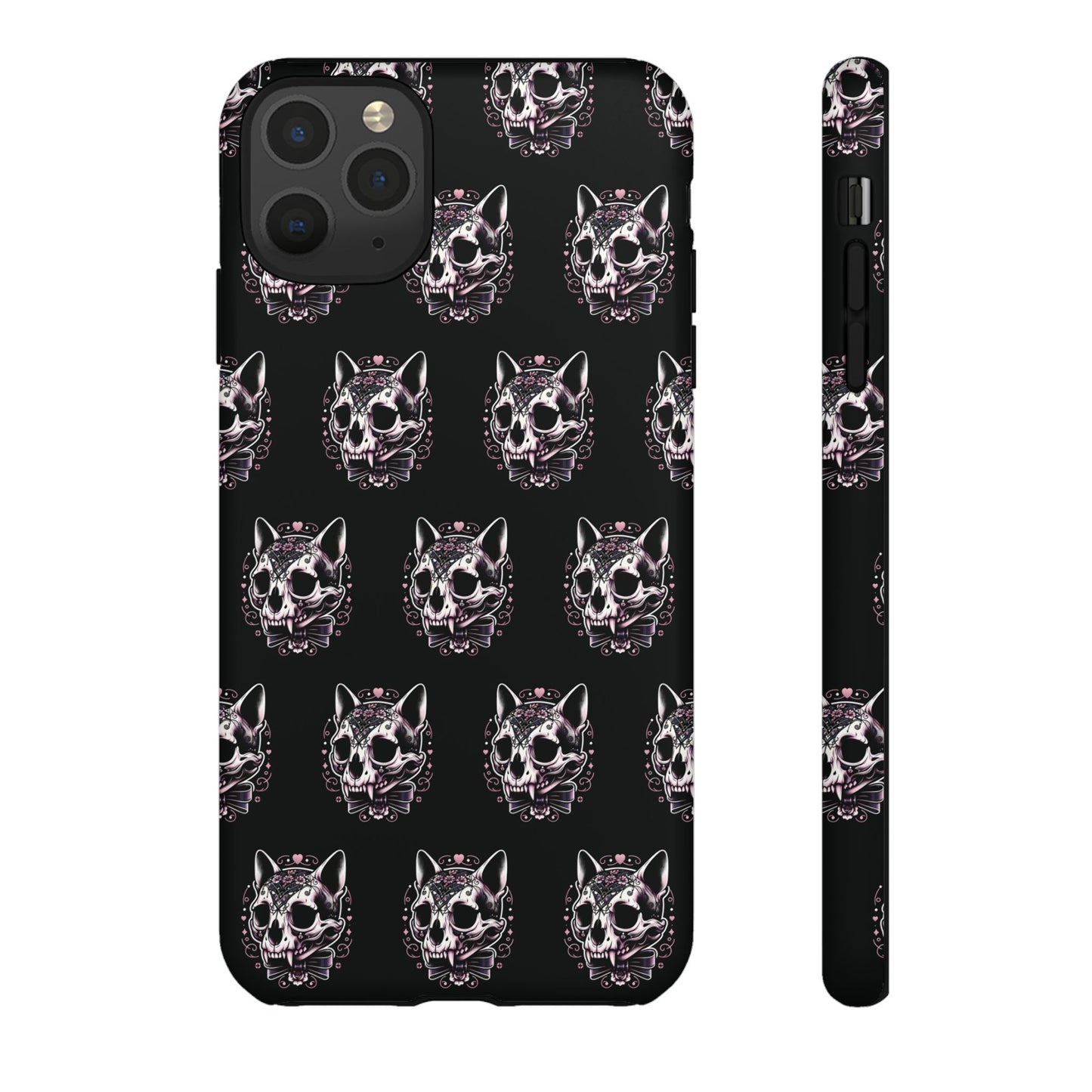 Cat Skull Dark Coquette Phone Case
