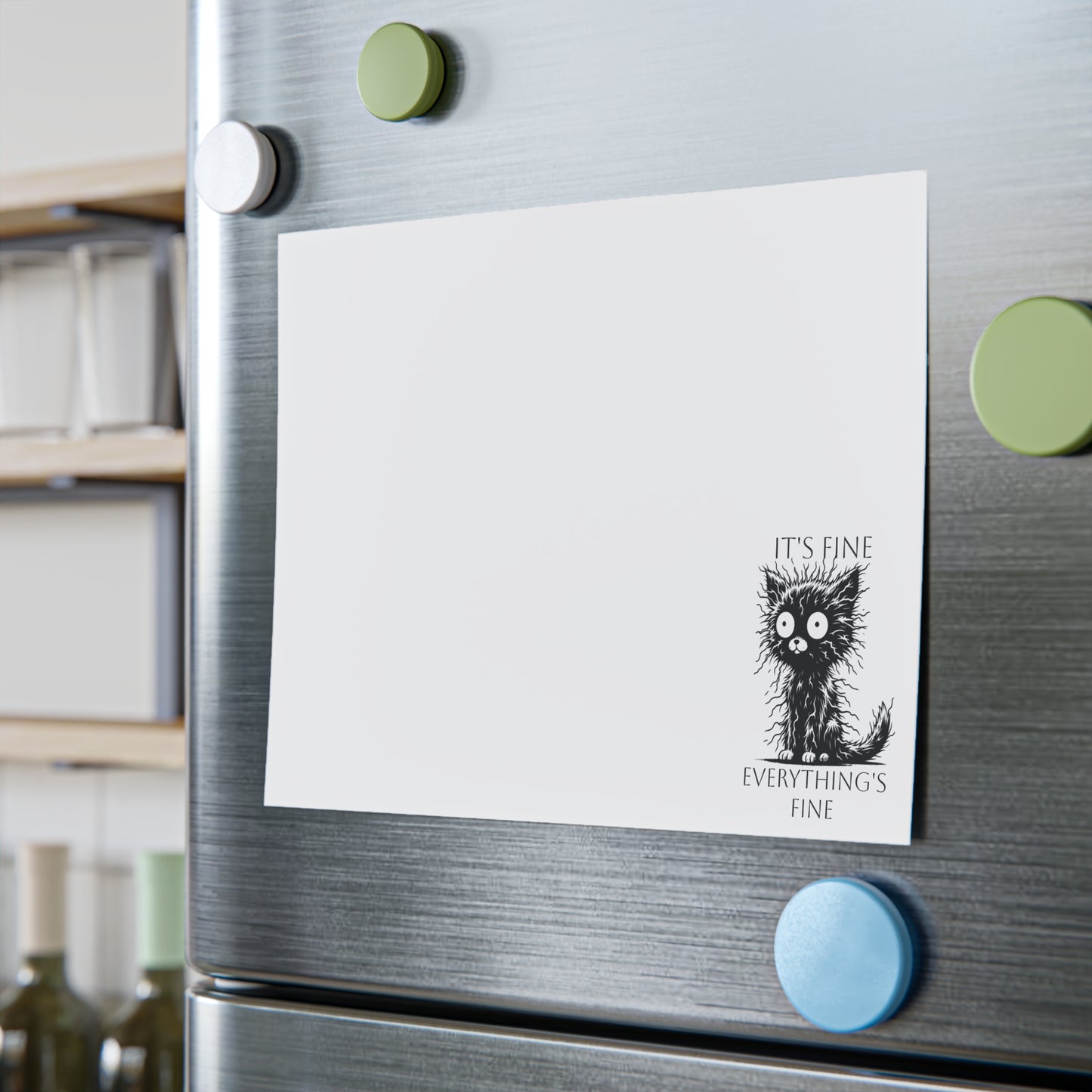 Stressed Cat Note Pads - It's Fine Everything is Fine - Cat Lover Gift