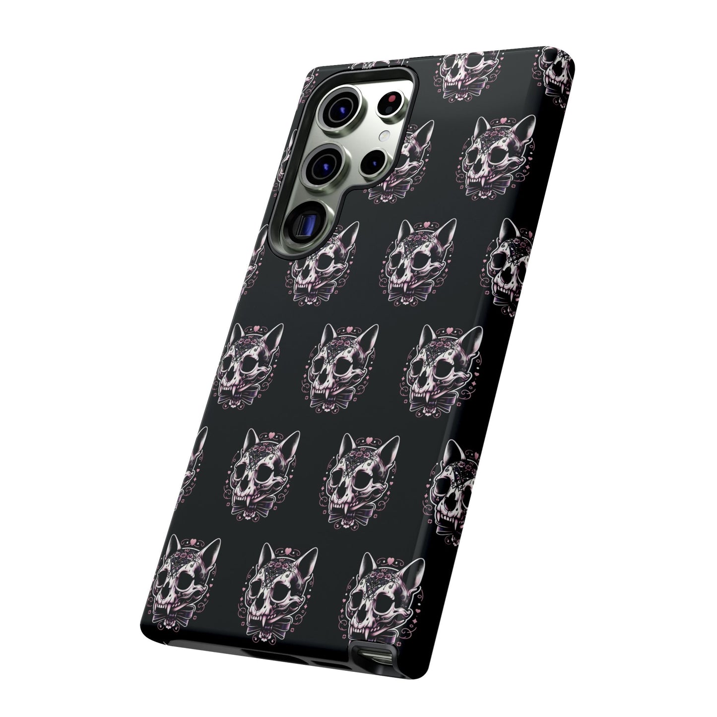 Cat Skull Dark Coquette Phone Case