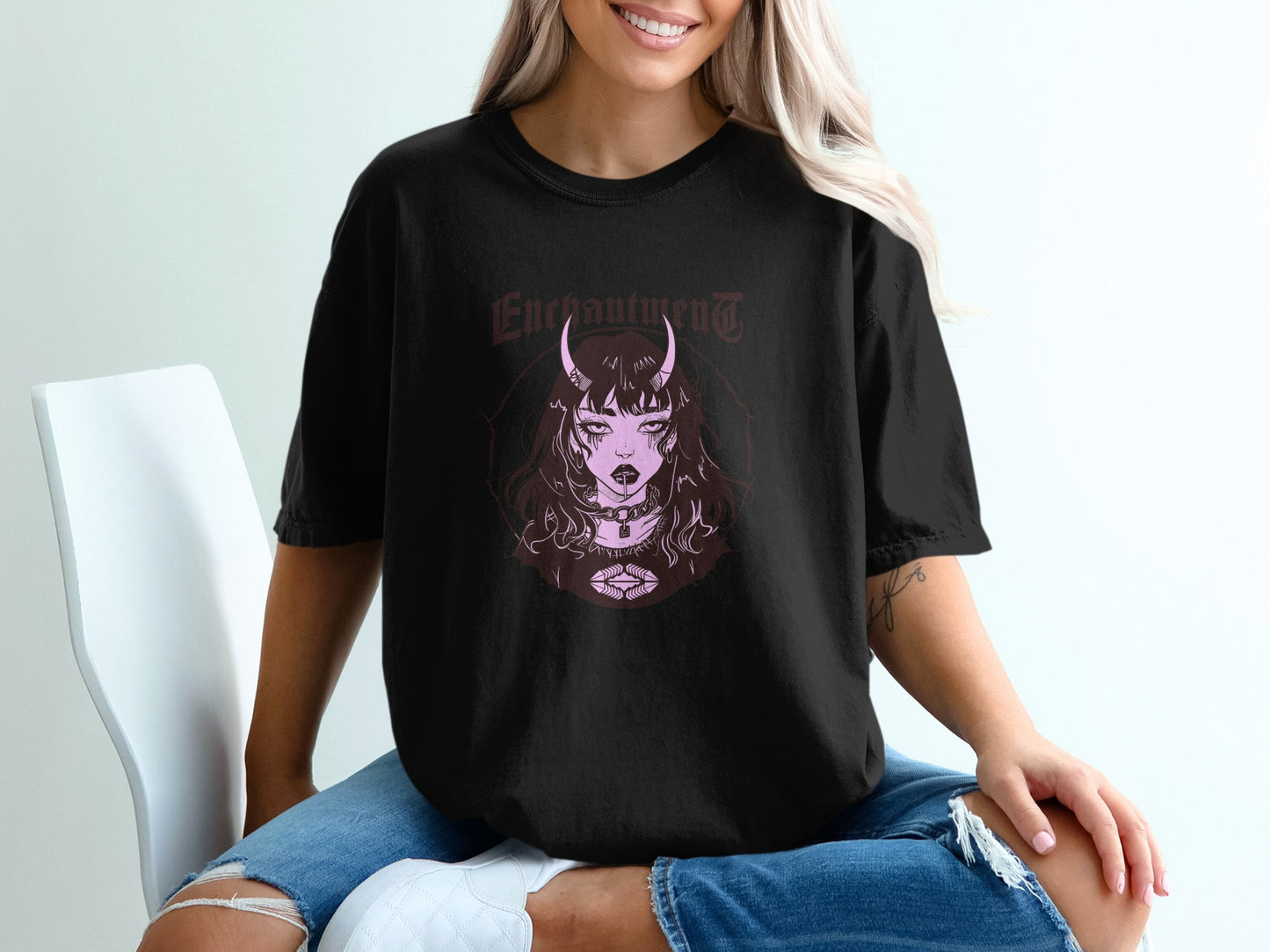 Enchantress Gothic Art Graphic Printed on Stylish Shirt product