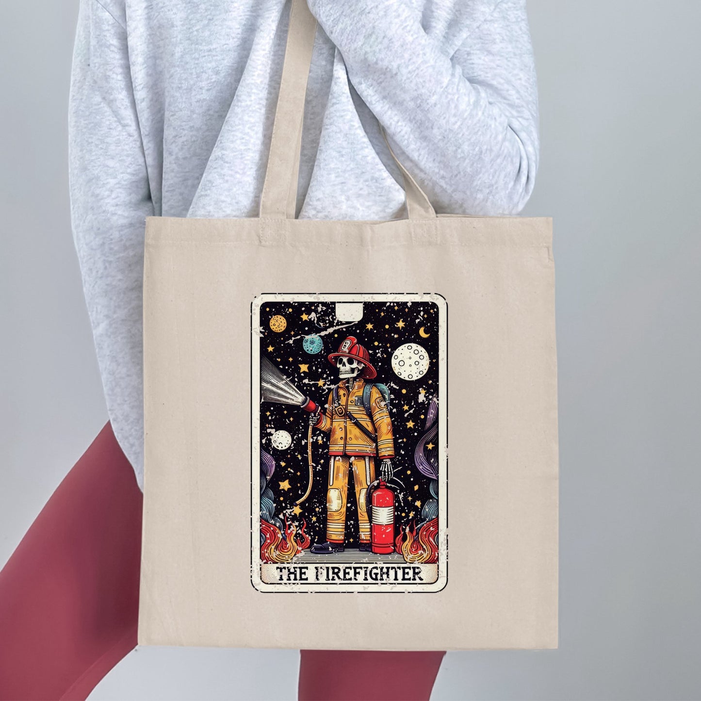 Unique Firefighter Design Tote Bag Product
