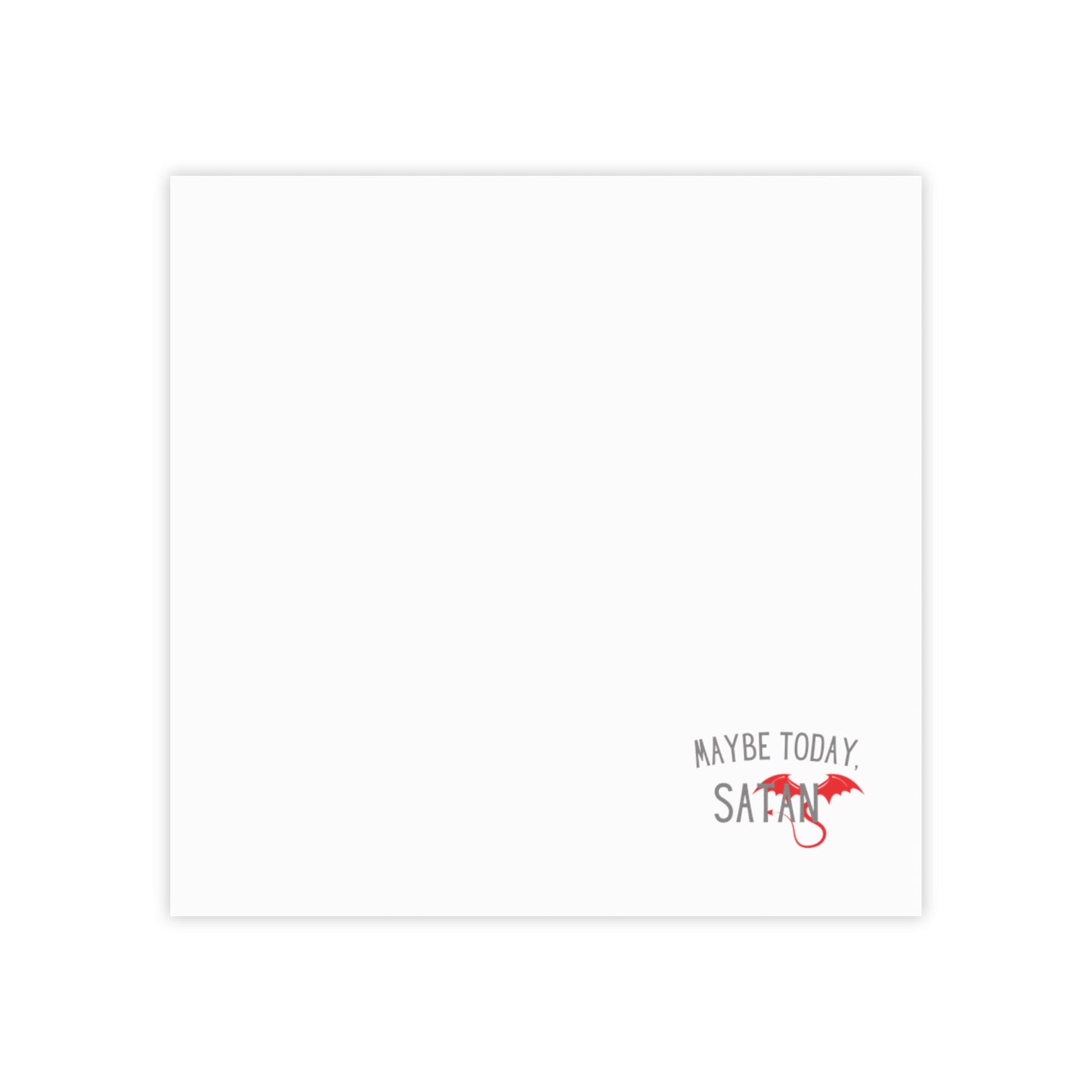Maybe Today Satan Note Pads - Funny Devil Sticky Notes Office Supplies