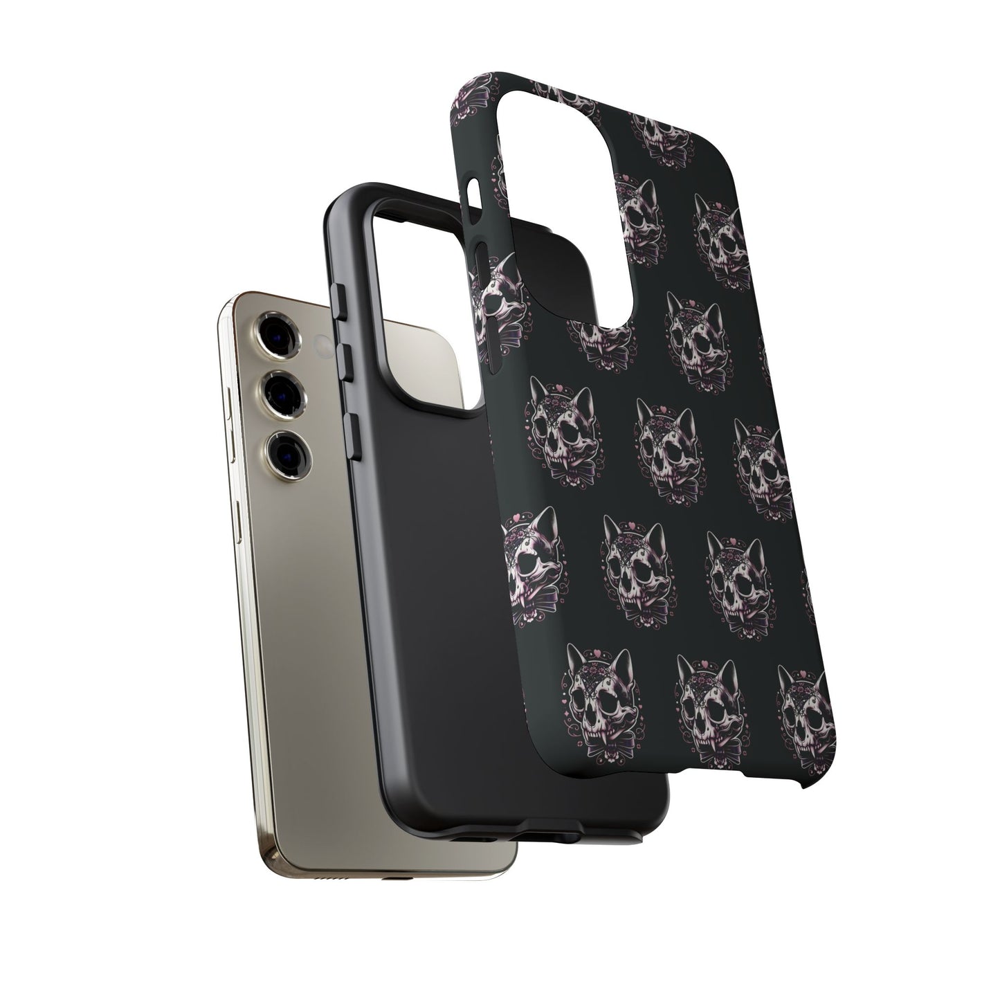 Cat Skull Dark Coquette Phone Case