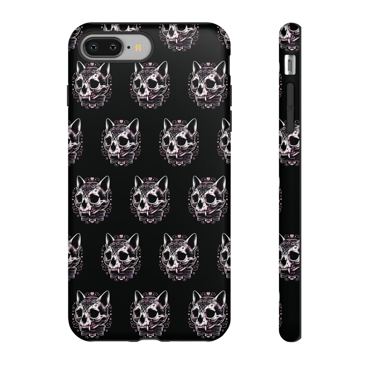 Cat Skull Dark Coquette Phone Case