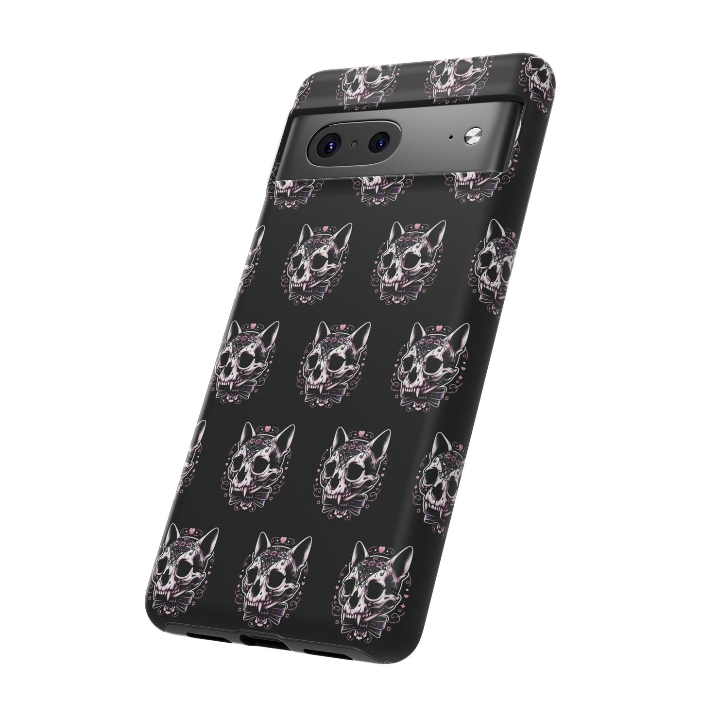 Cat Skull Dark Coquette Phone Case