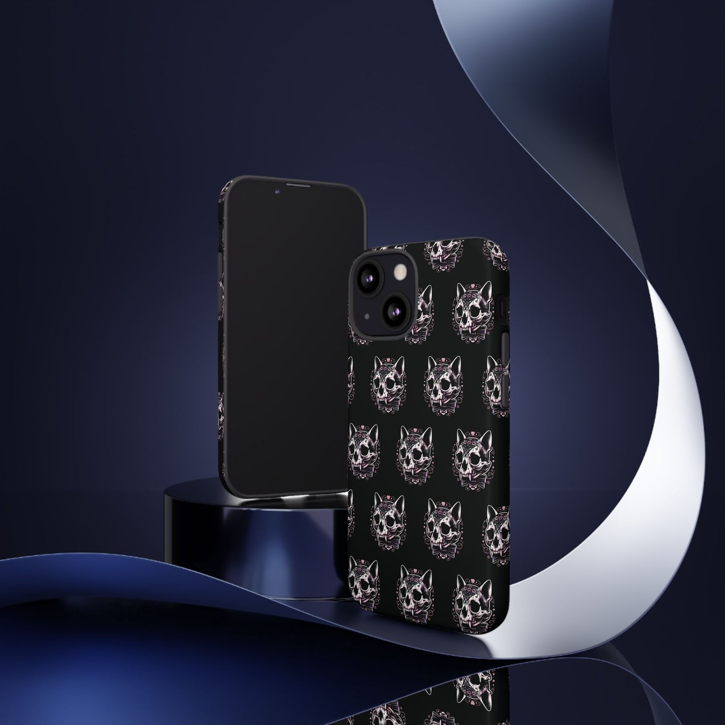 Cat Skull Dark Coquette Phone Case