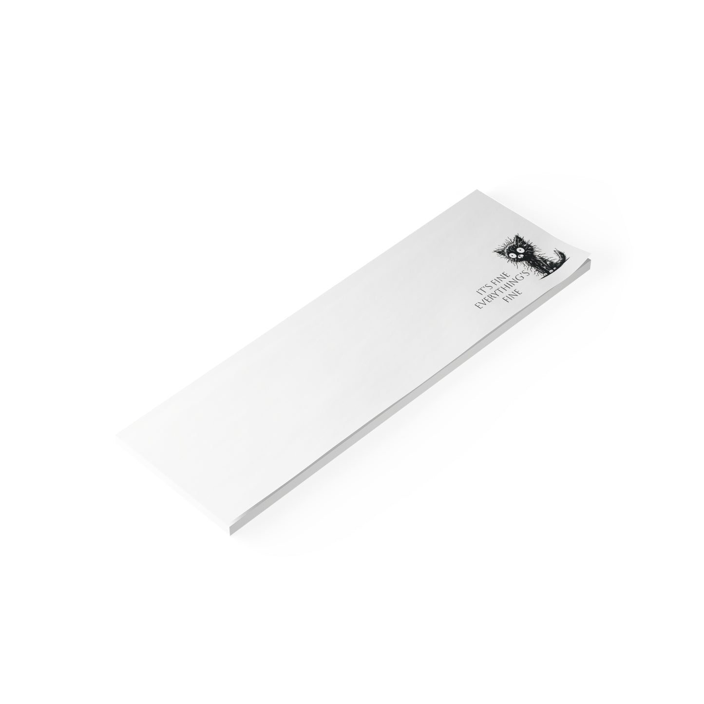 Stressed Cat Note Pads - It's Fine Everything is Fine - Cat Lover Gift