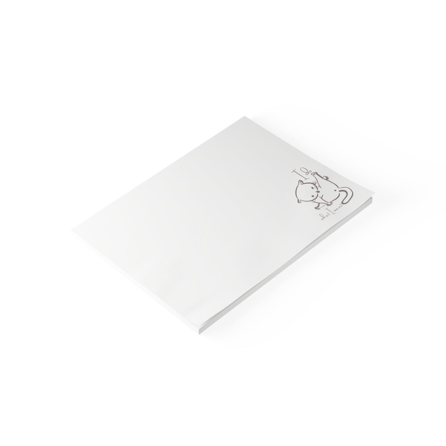 Funny Cat Note Pads - I Do What I Want - Cat Lover Gift